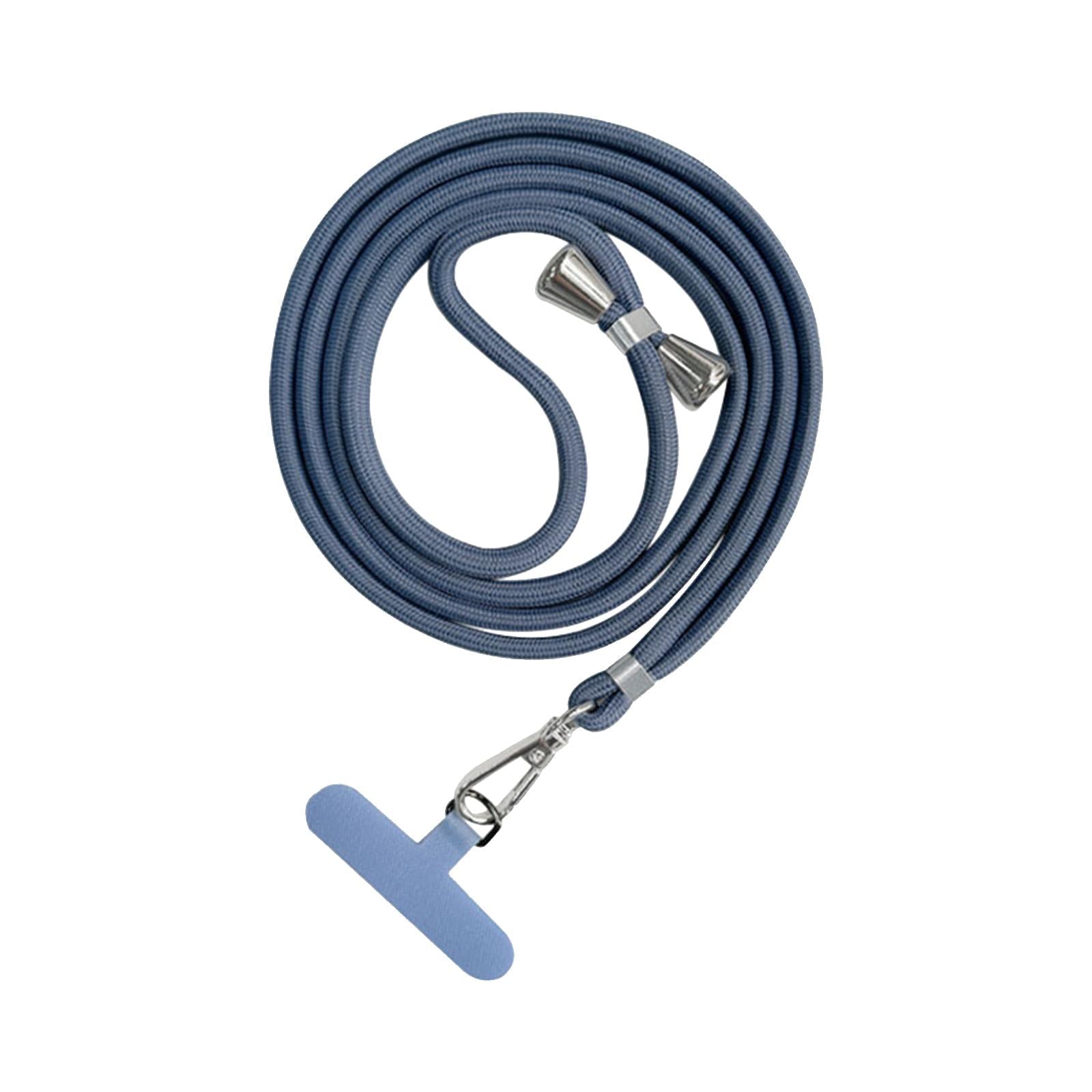 2xPhone Lanyard Crossbody Safety Tether Tab System for Hiking Climbing Cycling Gray Blue