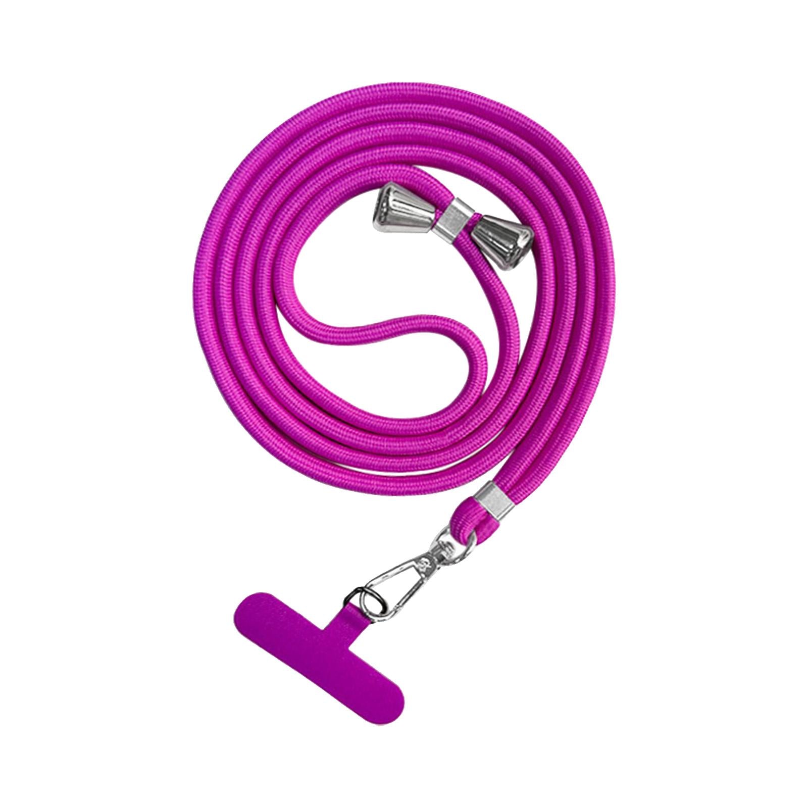 2xPhone Lanyard Crossbody Safety Tether Tab System for Hiking Climbing Cycling Rose Red