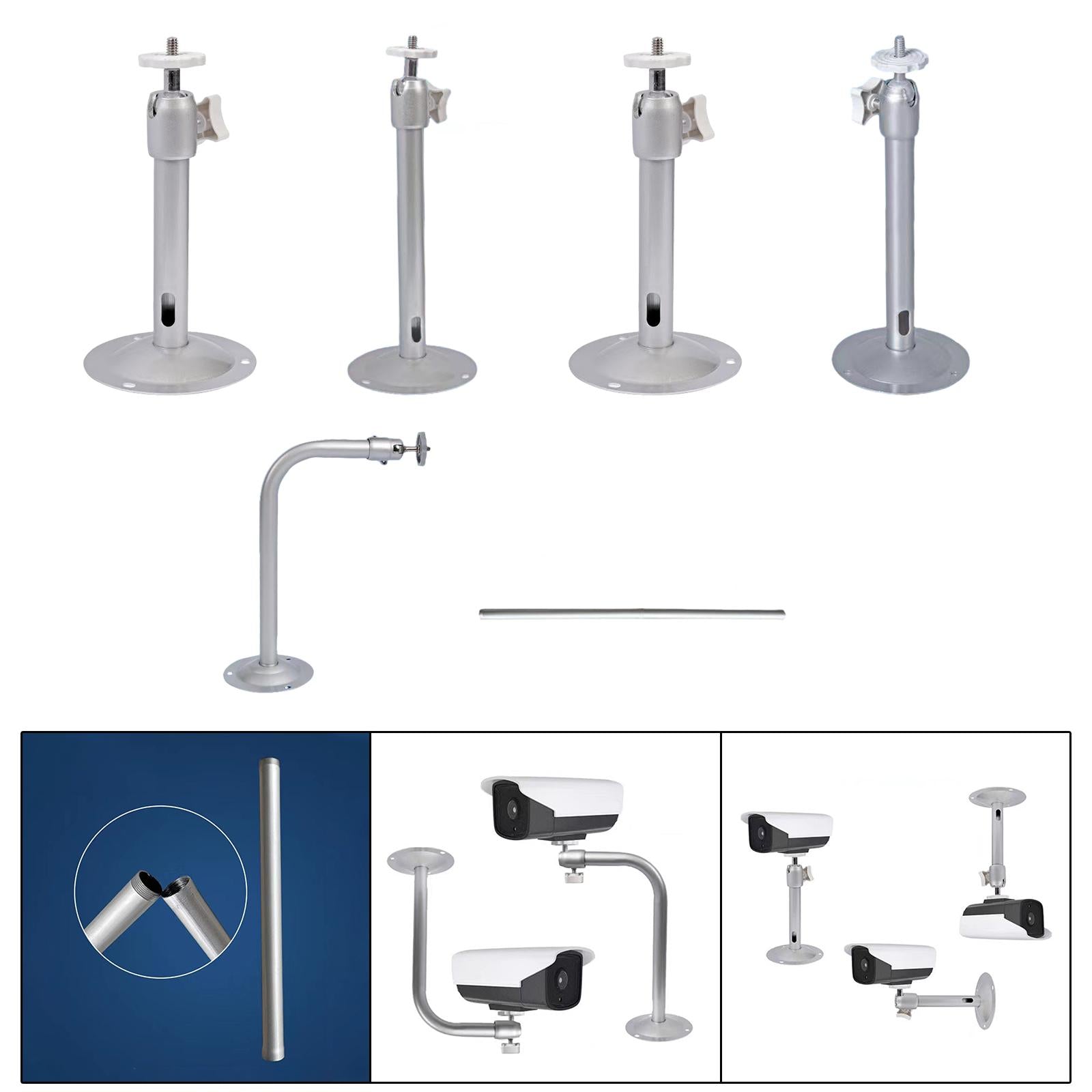 3xWall Camera Mount Bracket Indoor Outdoor Wall Mounted Monitor Camera Bracket 04D
