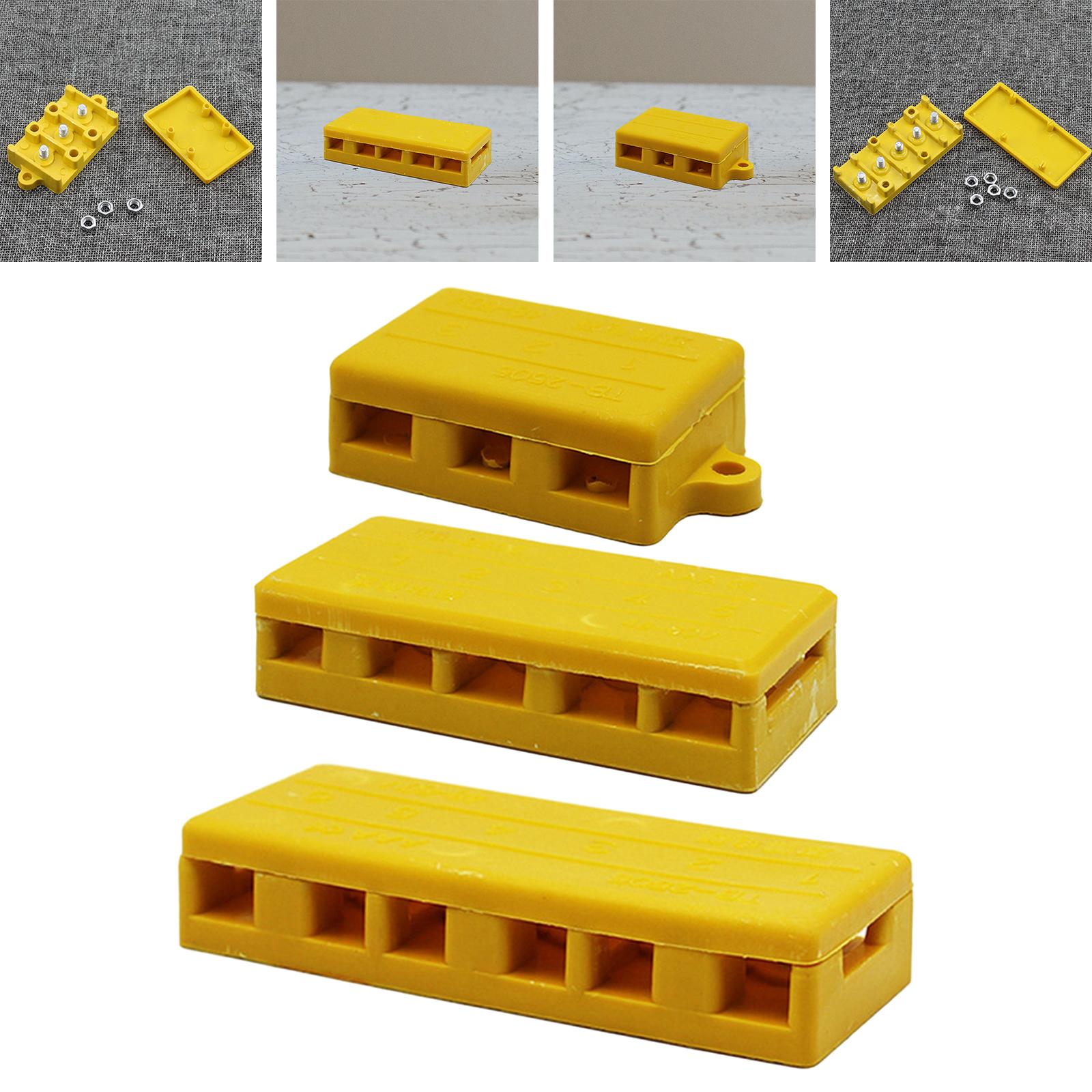 4xJunction Box Wire Connector Waterproof Cable Connectors Motor Controller Box 5.5cmx3.6cmx1.9cm 3 holes