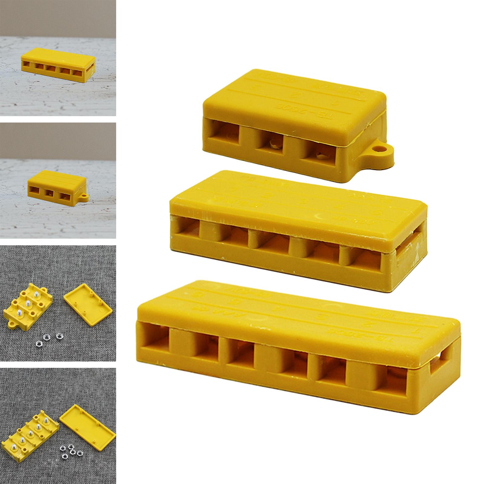 3xJunction Box Wire Connector Waterproof Cable Connectors Motor Controller Box 5.5cmx3.6cmx1.9cm 3 holes