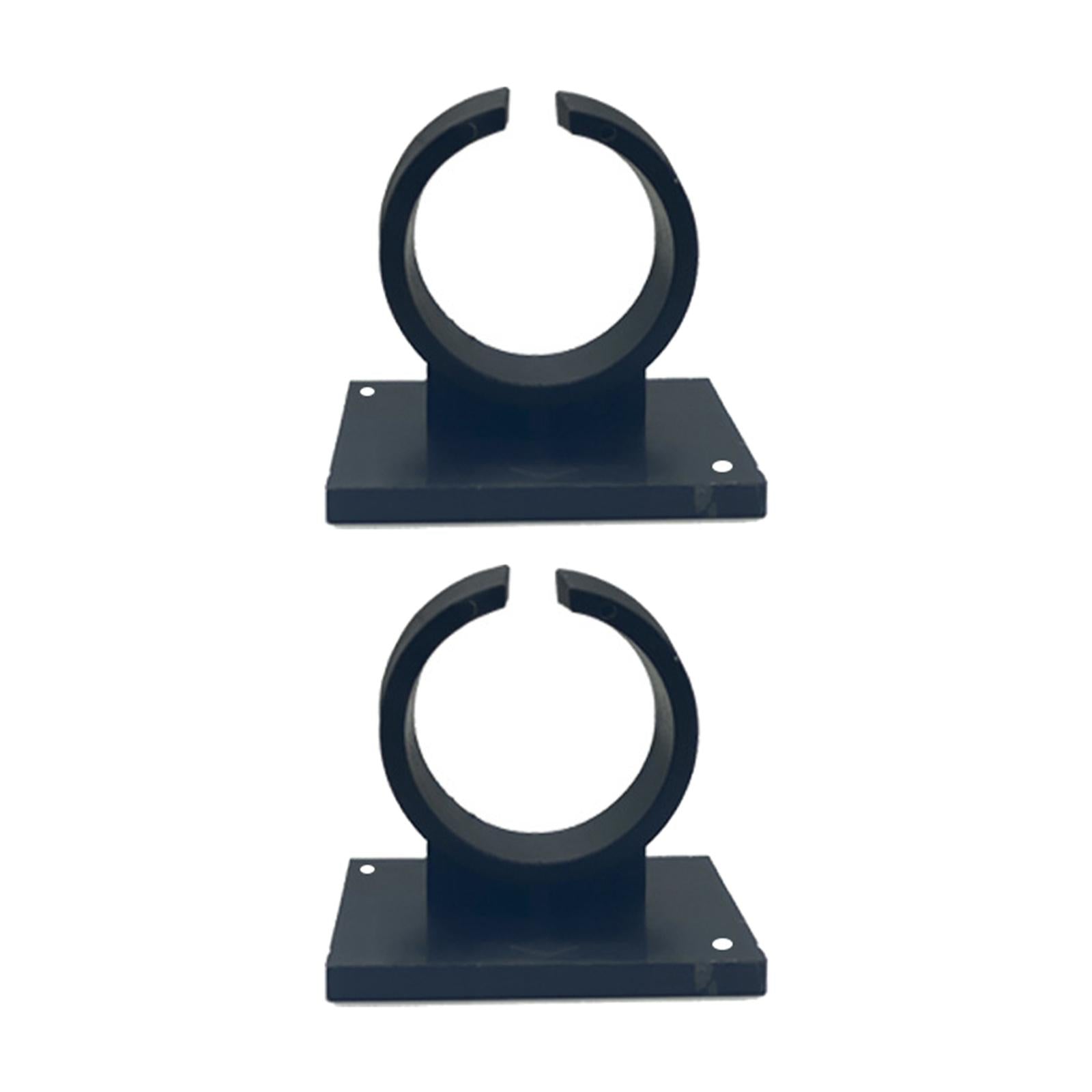 2x Microphone Hanger Clip Practical Portable Adhesive Microphone Holder Hook black