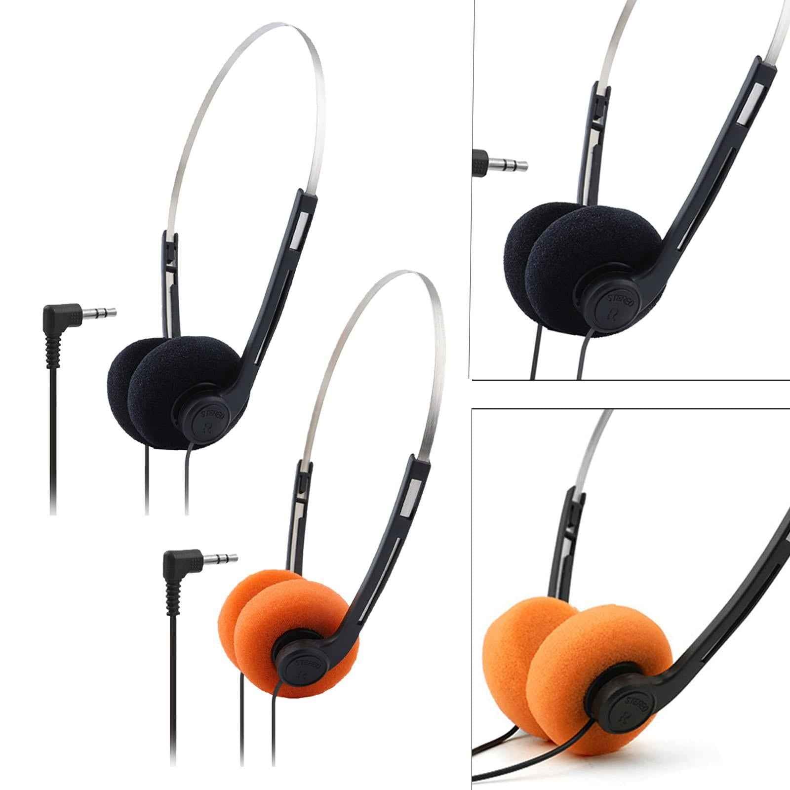 Retro Style Headphone Practical Photo Props for Running Walking Take A Plane Black