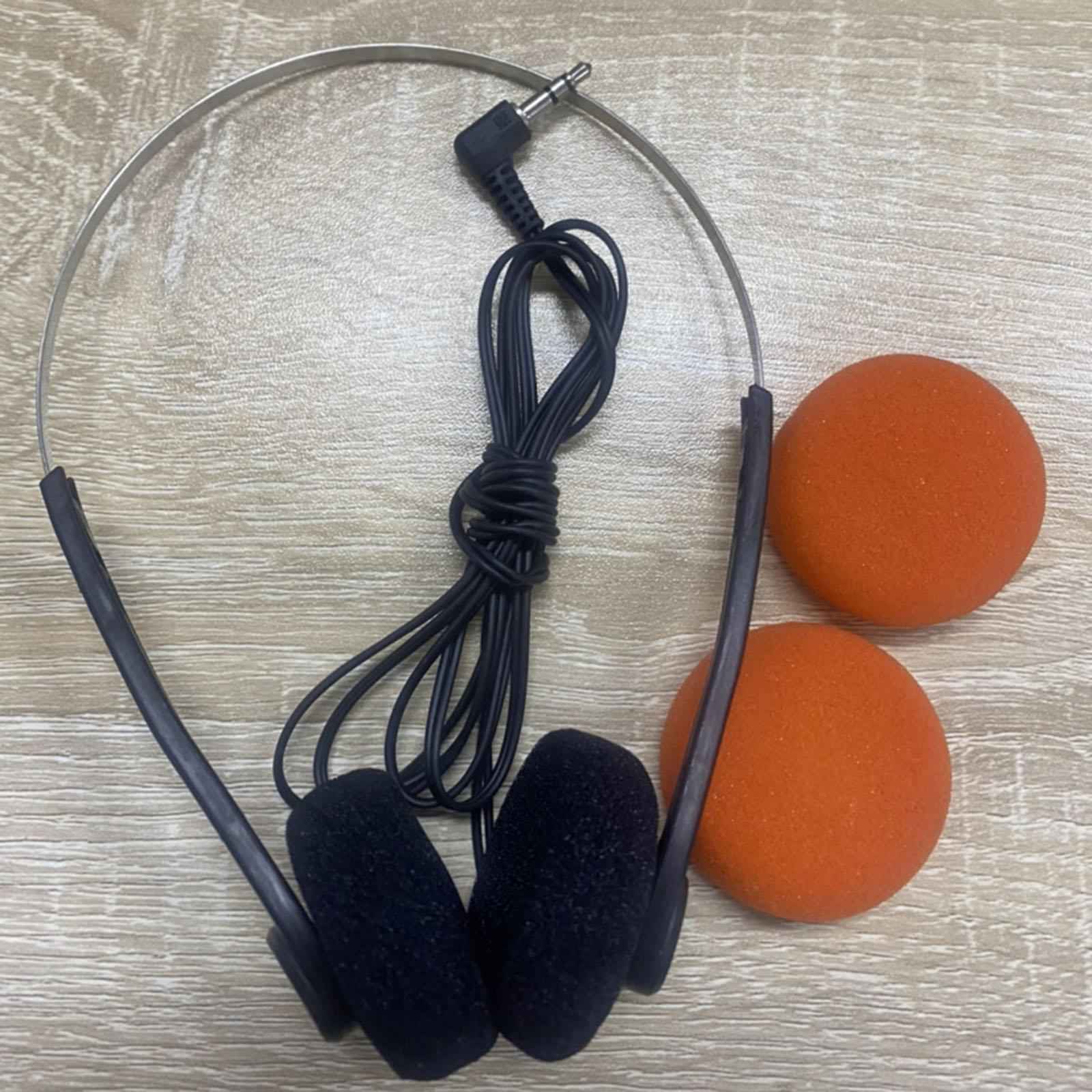 Retro Style Headphone Practical Photo Props for Running Walking Take A Plane Black