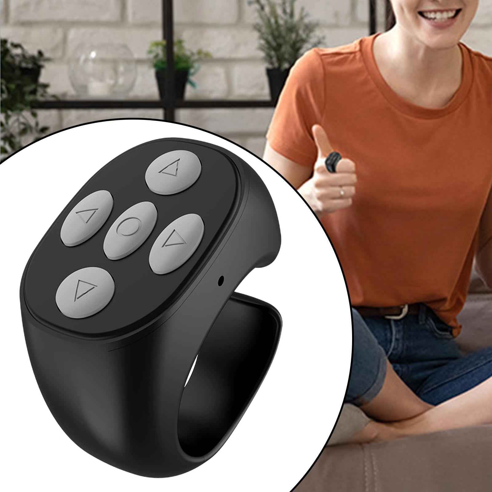 Remote Control Page Turner Phone Wireless Camera Shutter Remote Control Ring