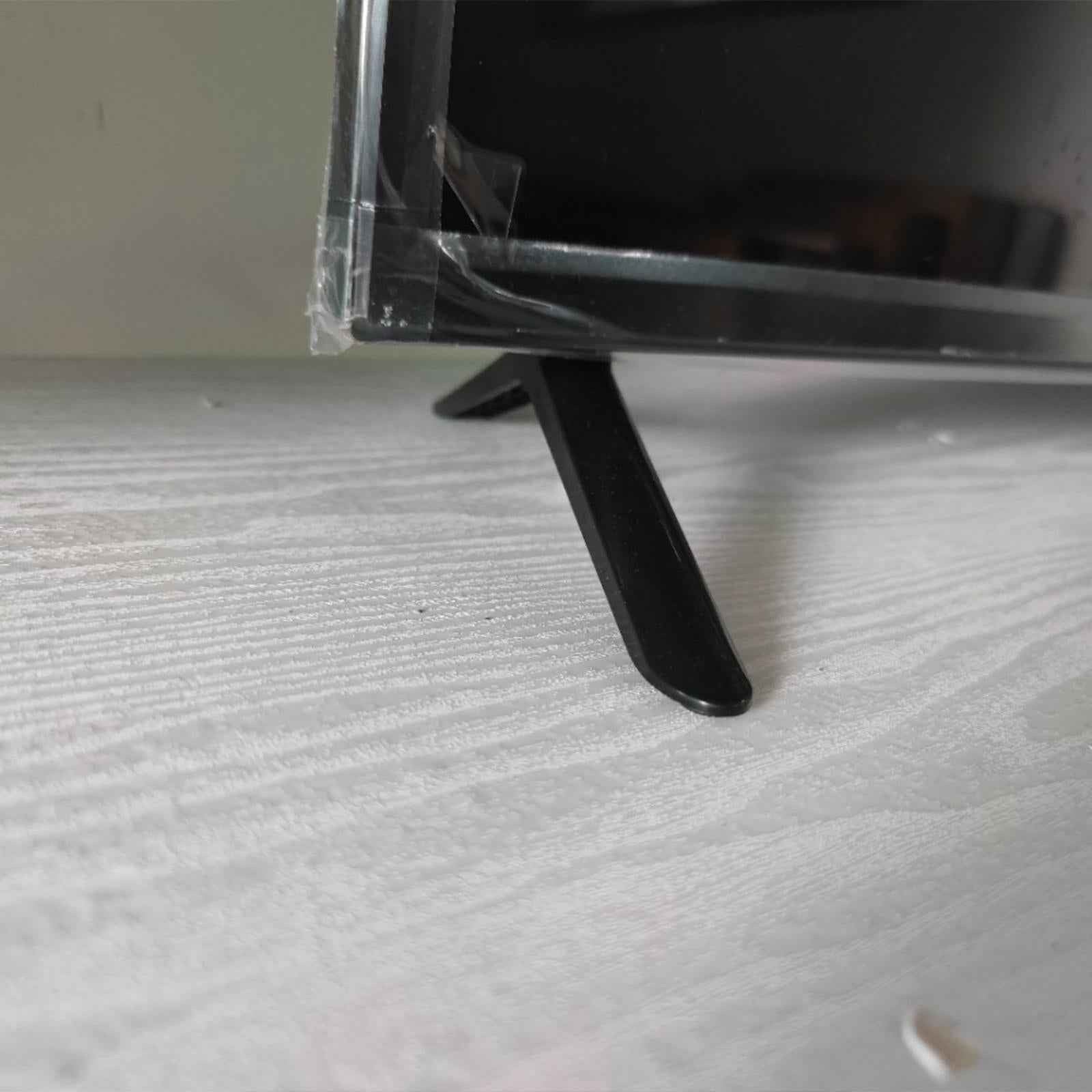2Pcs TV Stand Legs with 4 Screw Sturdy Televisions Stand Table Top TV Legs 22.5cmx5.5cmx2cm