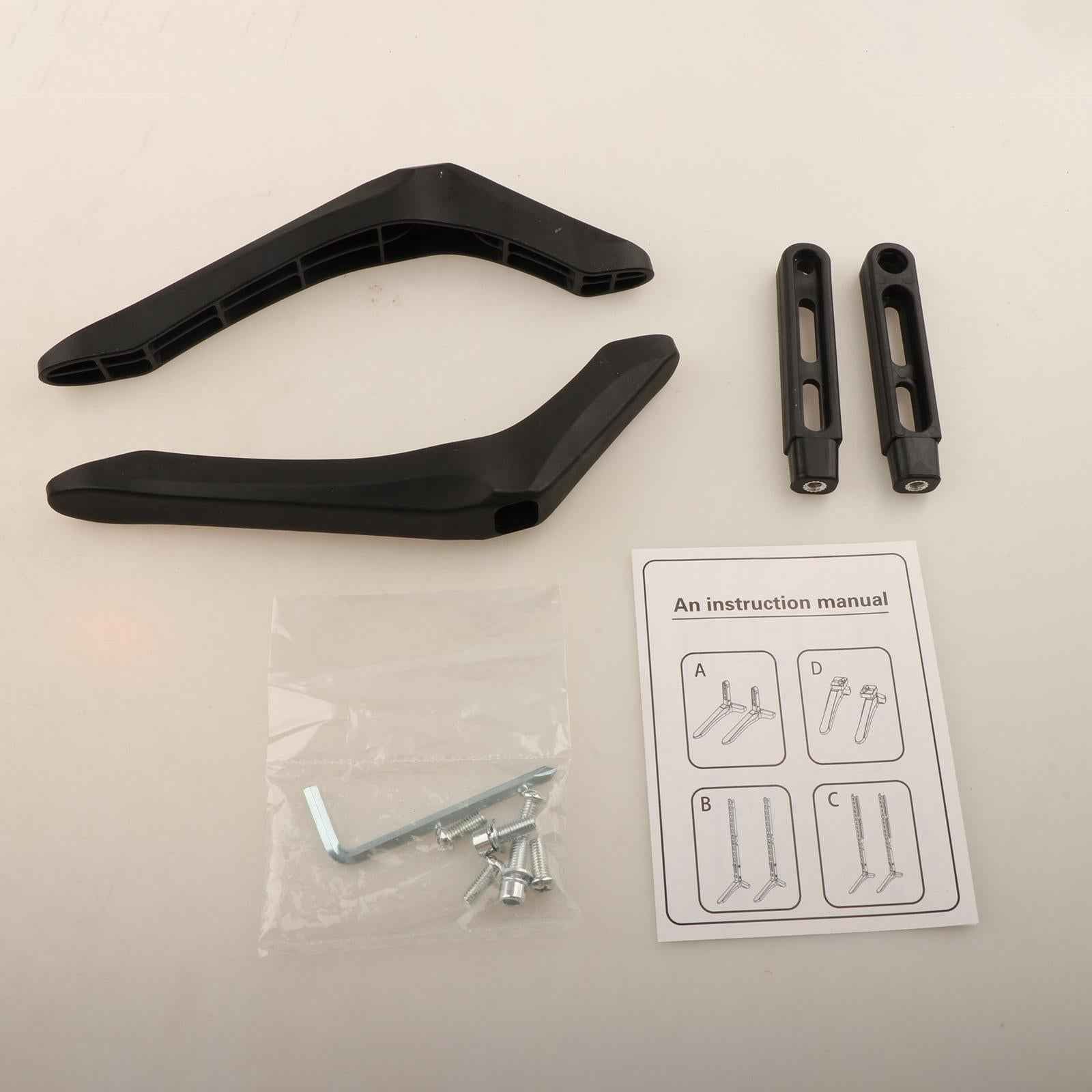 2Pcs Table Top TV Stand Base for Most TVs Anti Slip Angle Adjustable TV Legs