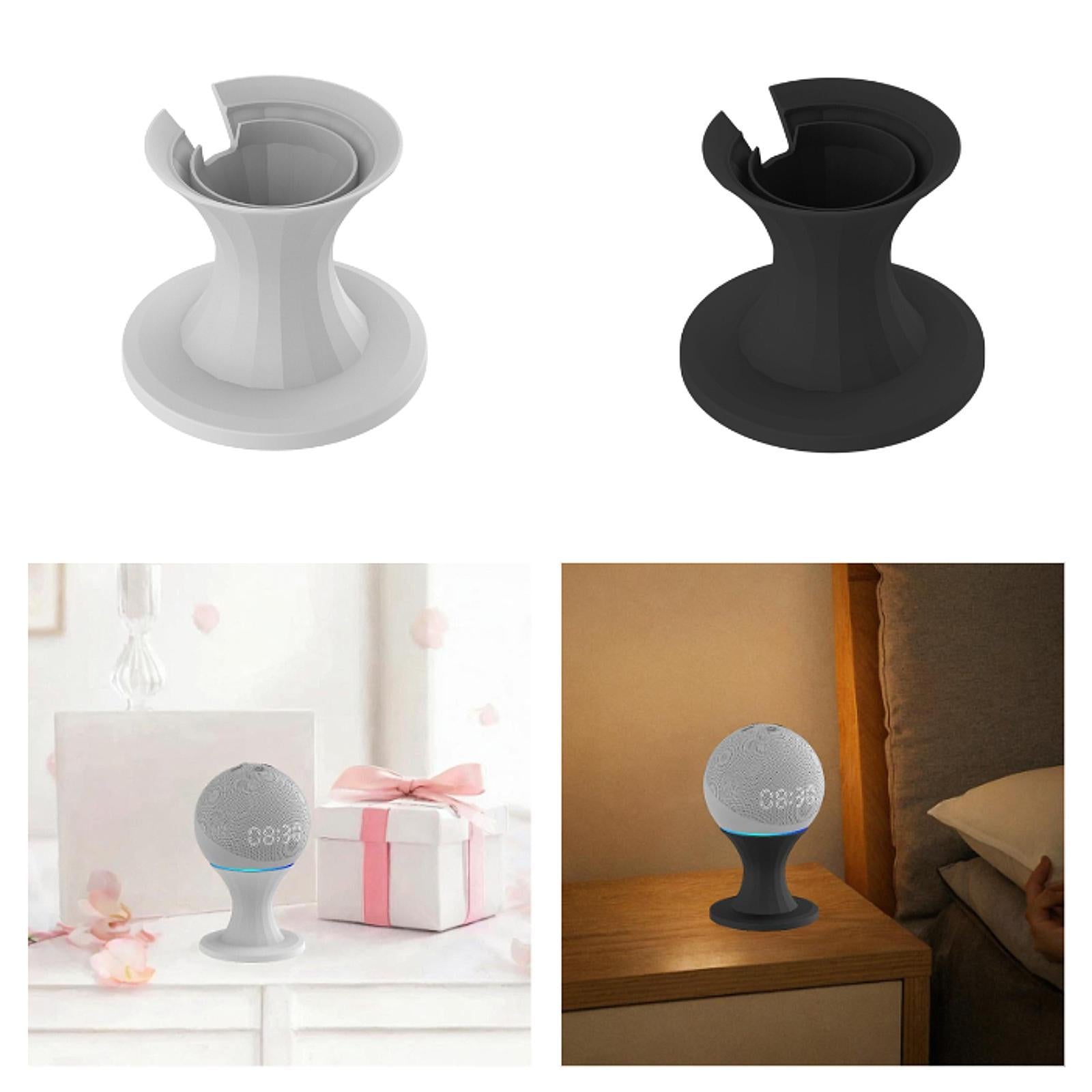 Desktop Speaker Stand Small Speaker Bracket for Indoor Game Room Living Room White