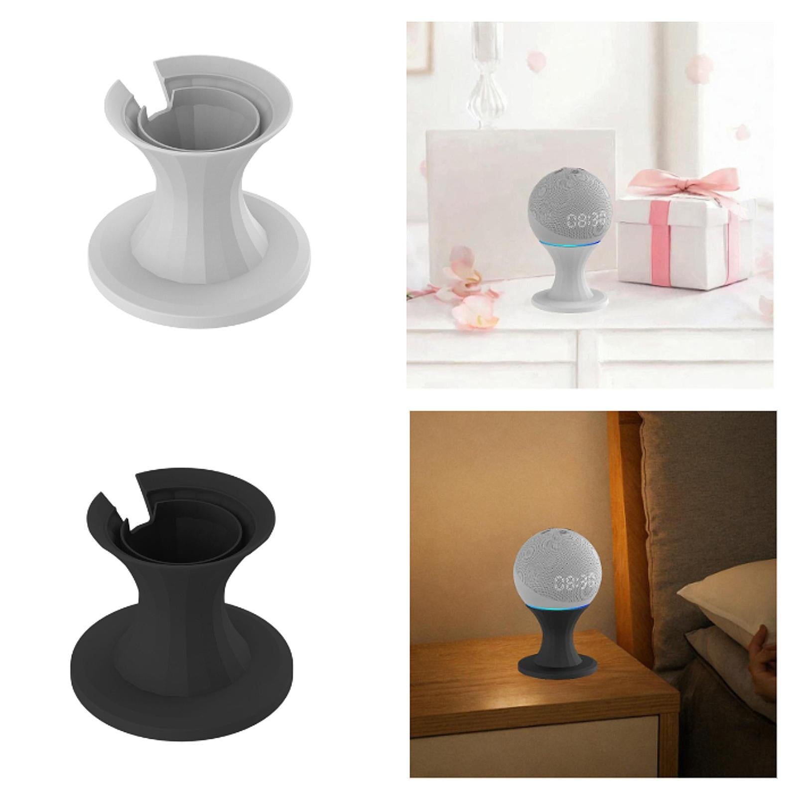 Desktop Speaker Stand Small Speaker Bracket for Indoor Game Room Living Room White