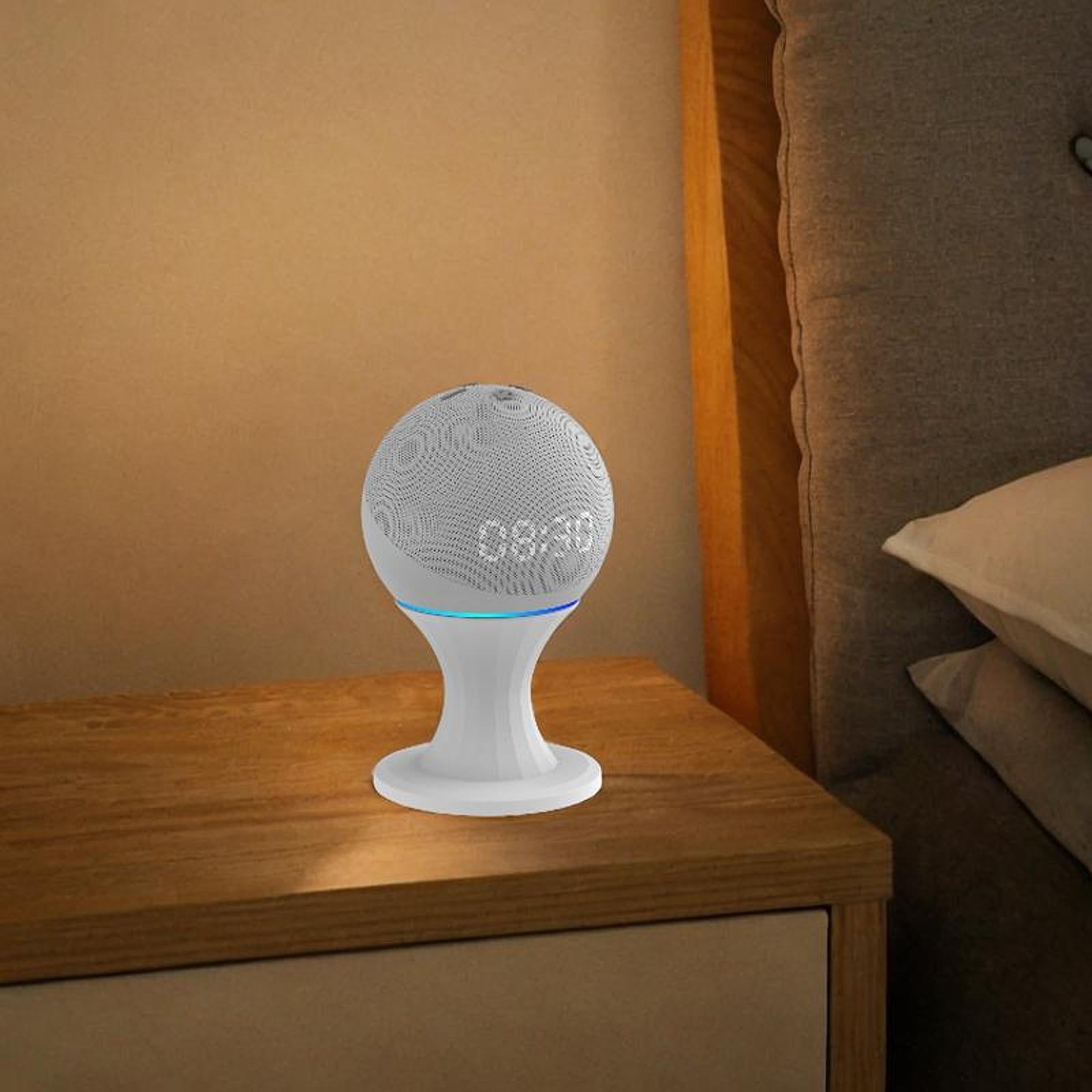 Desktop Speaker Stand Small Speaker Bracket for Indoor Game Room Living Room White