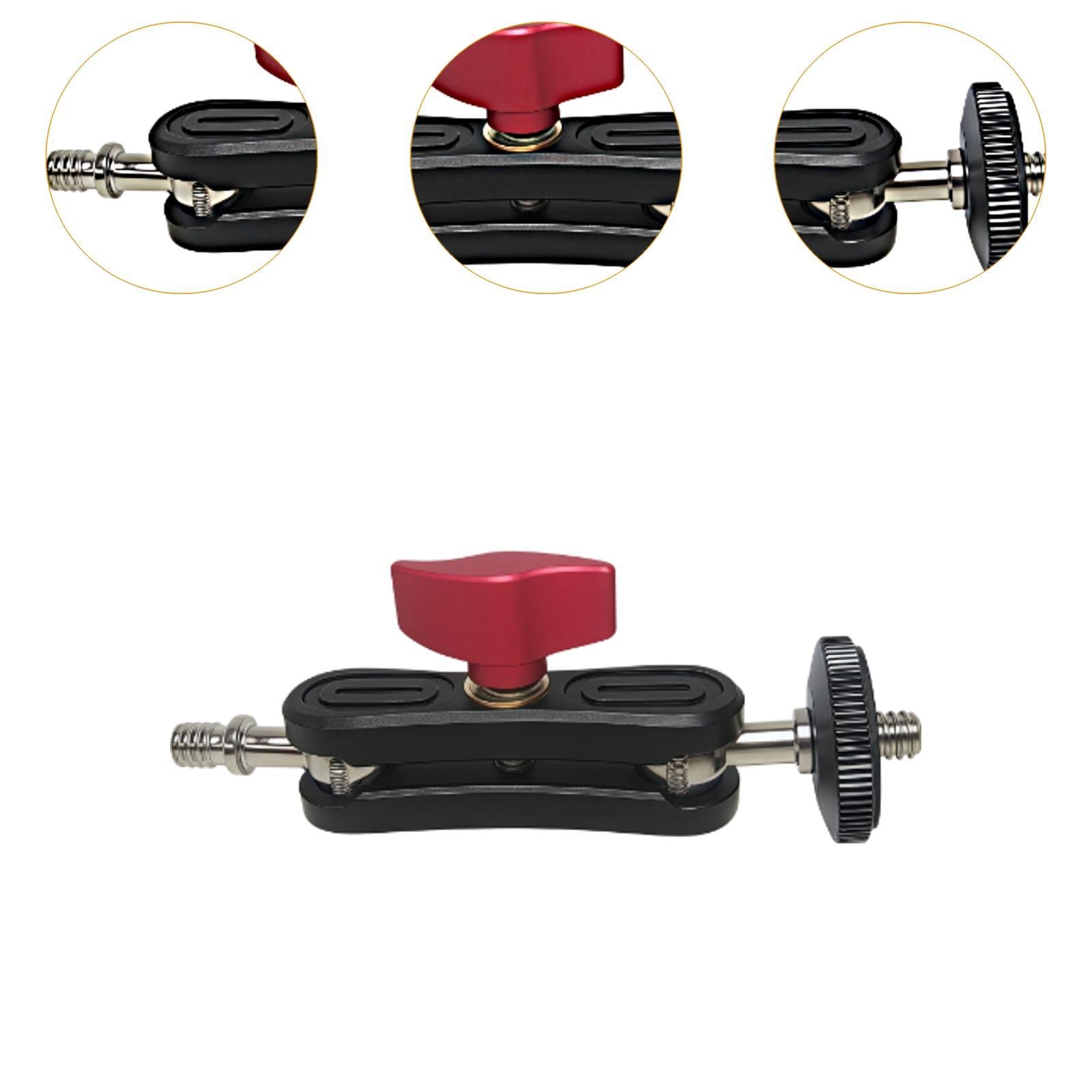 Action Camera Clamp Mount Extension Bracket for Microphone DSLR Camera Flash 92mm