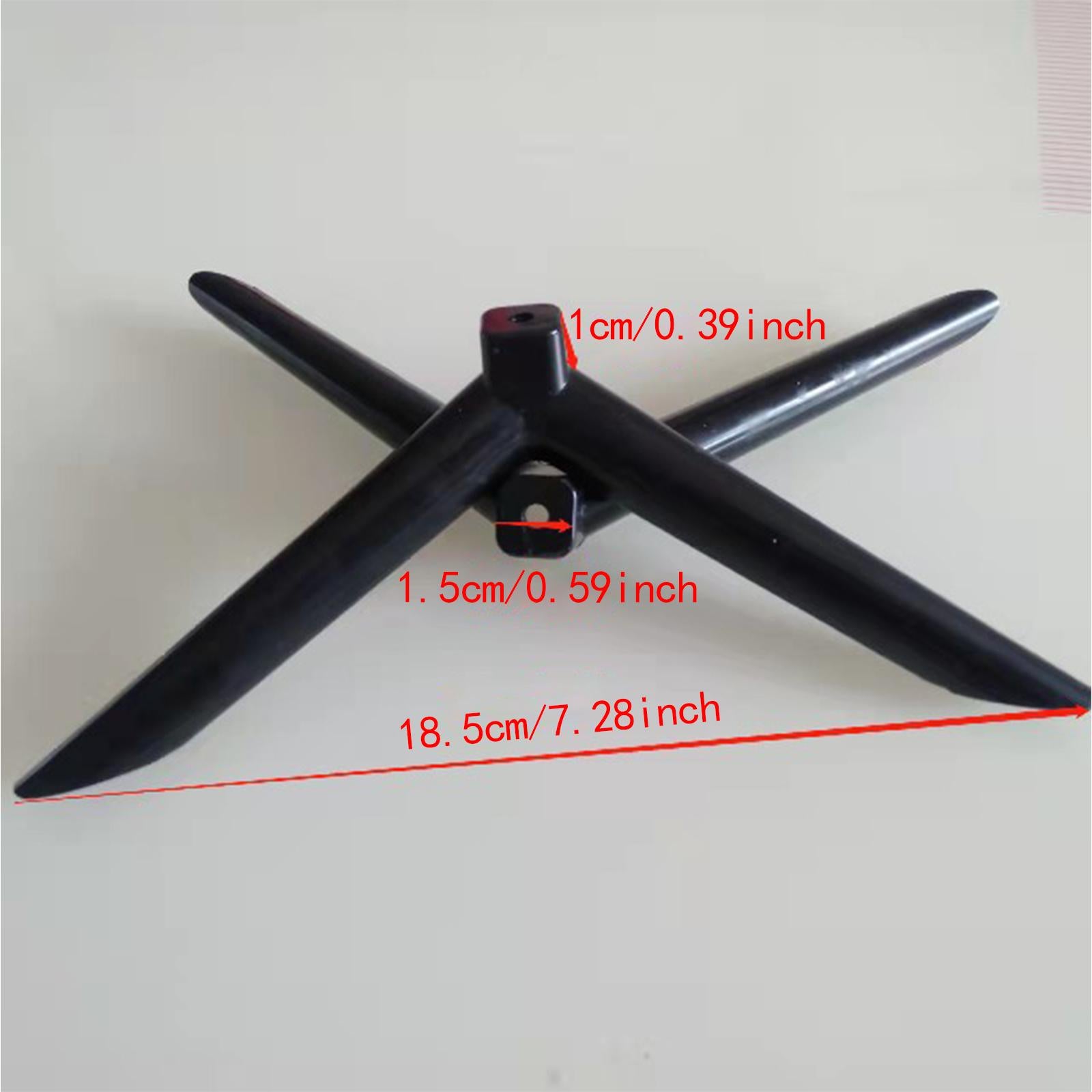 2Pcs TV Stand Base Direct Replaces Sturdy Portable Television Holder Bracket Length 18.5cm