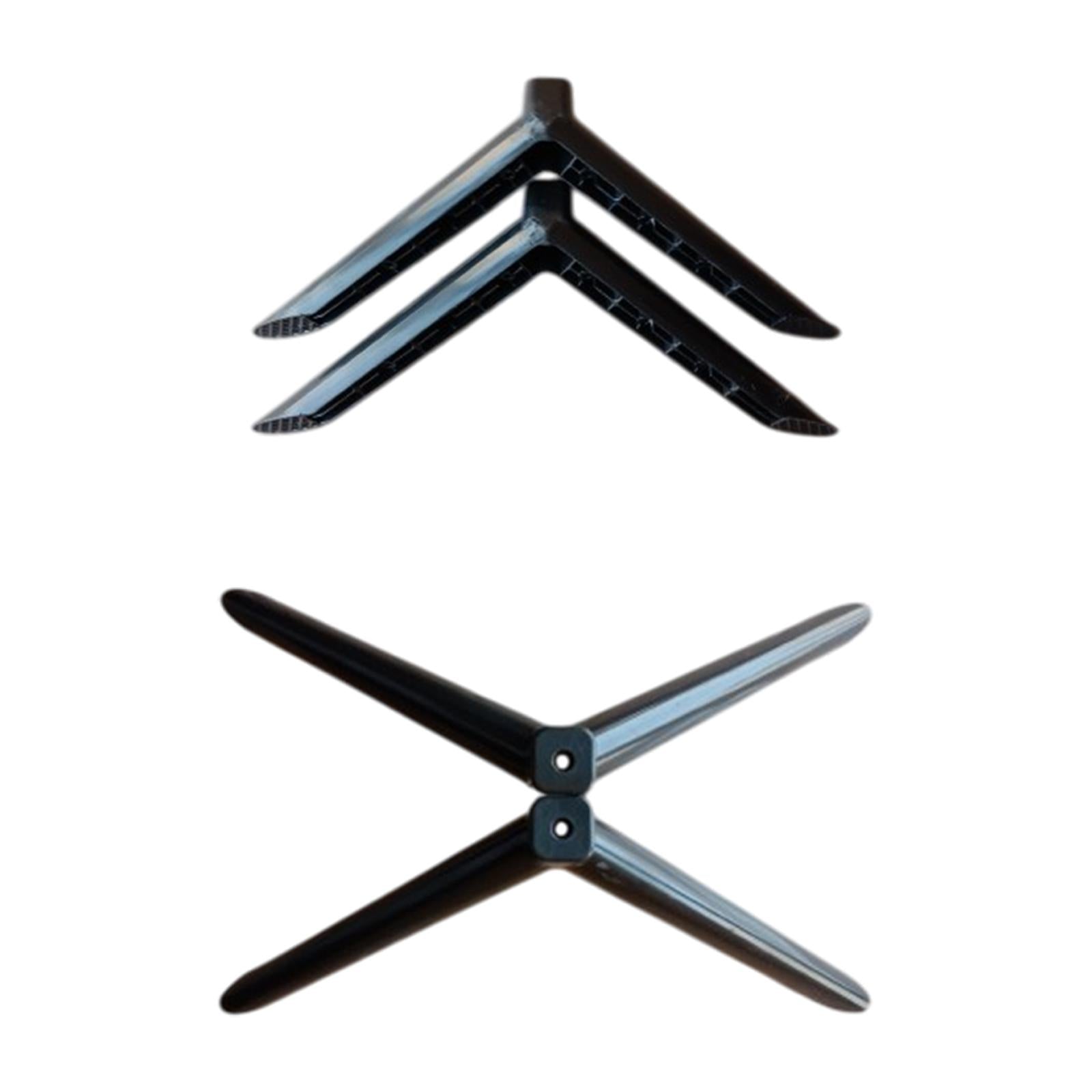 2Pcs TV Stand Base Direct Replaces Sturdy Portable Television Holder Bracket Length 18.5cm