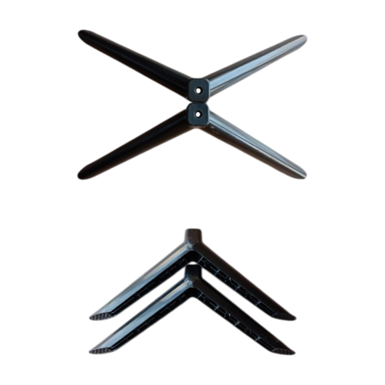 2Pcs TV Stand Base Direct Replaces Sturdy Portable Television Holder Bracket Length 18.5cm