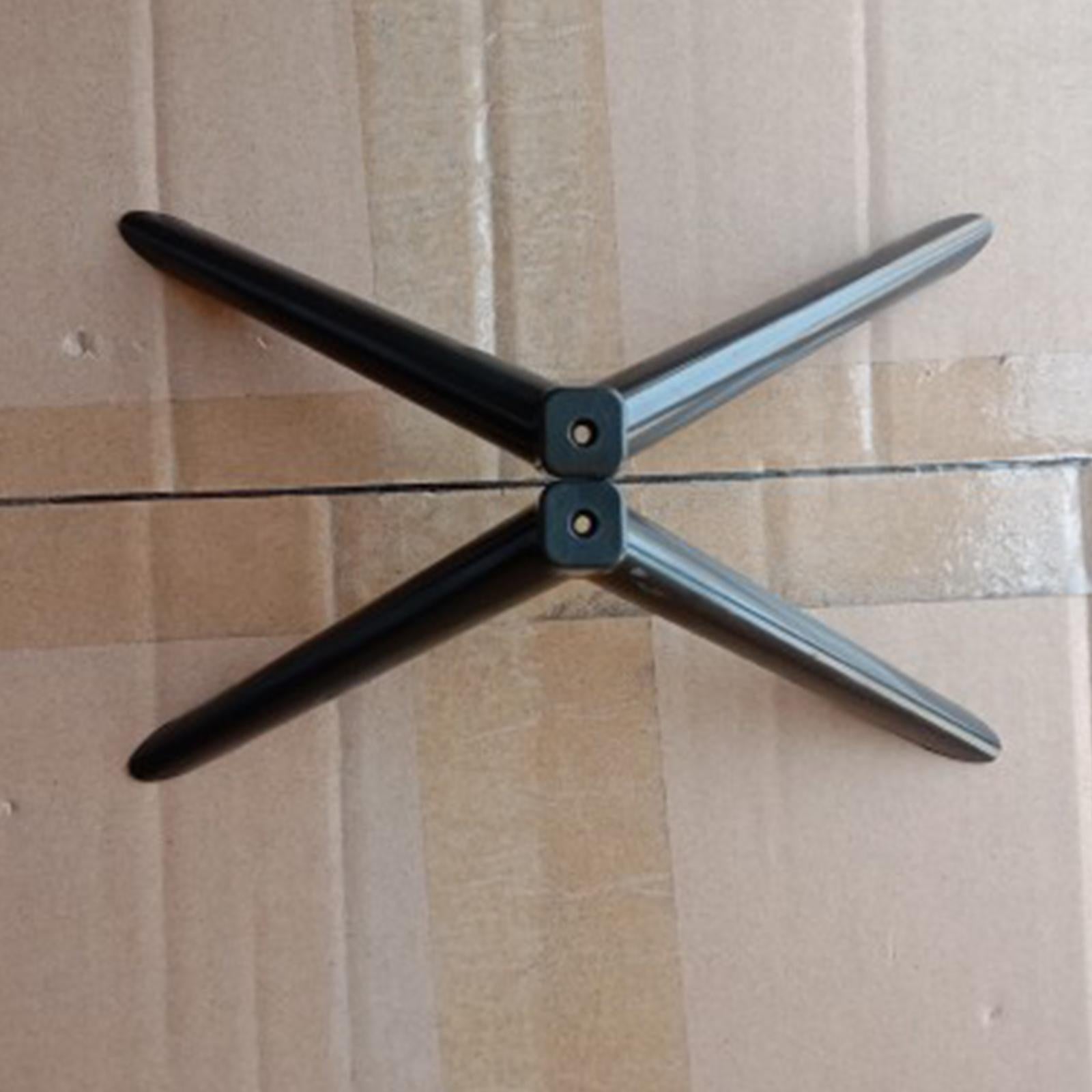 2Pcs TV Stand Base Direct Replaces Sturdy Portable Television Holder Bracket Length 21cm