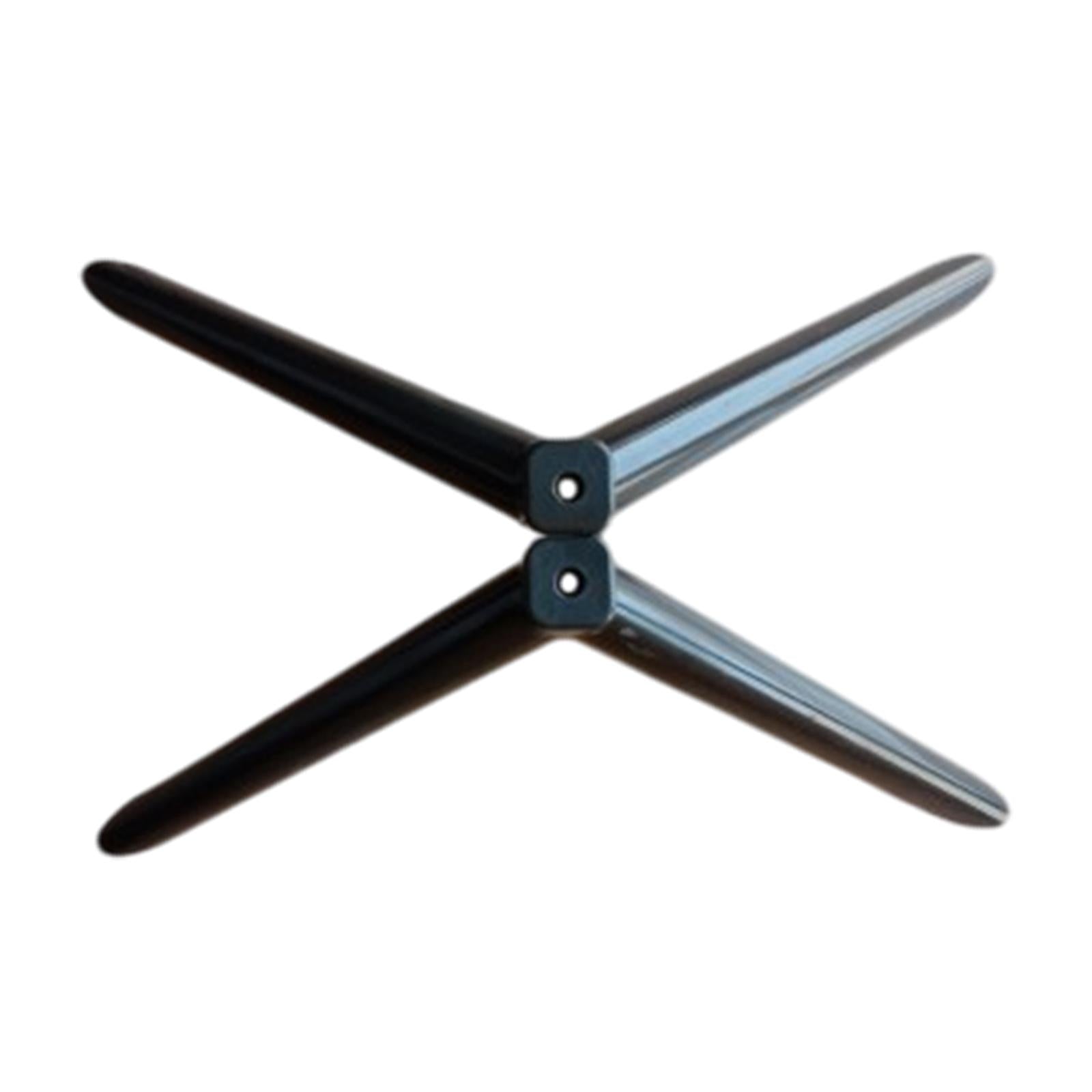 2Pcs TV Stand Base Direct Replaces Sturdy Portable Television Holder Bracket Length 21cm