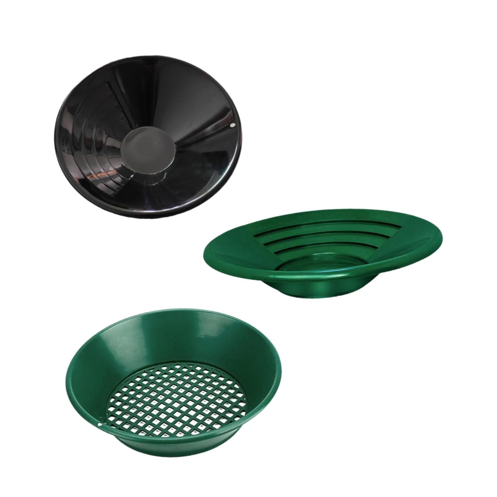3x Gold Panning Kit Portable Beginners Enthusiasts Hobbists Outdoor Gold Pan