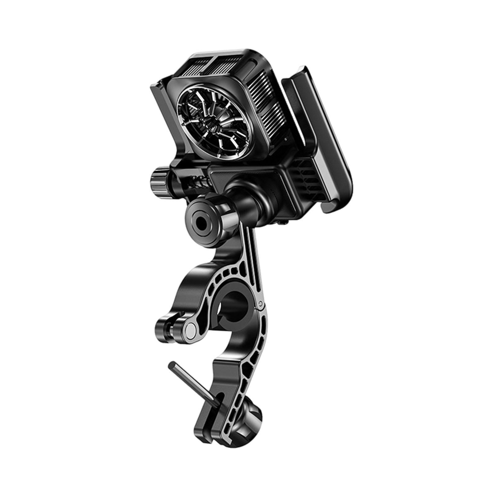 Motorcycle Bike Phone Cooler Holder Stable Mobile Phone Cooling Fan GW06 12