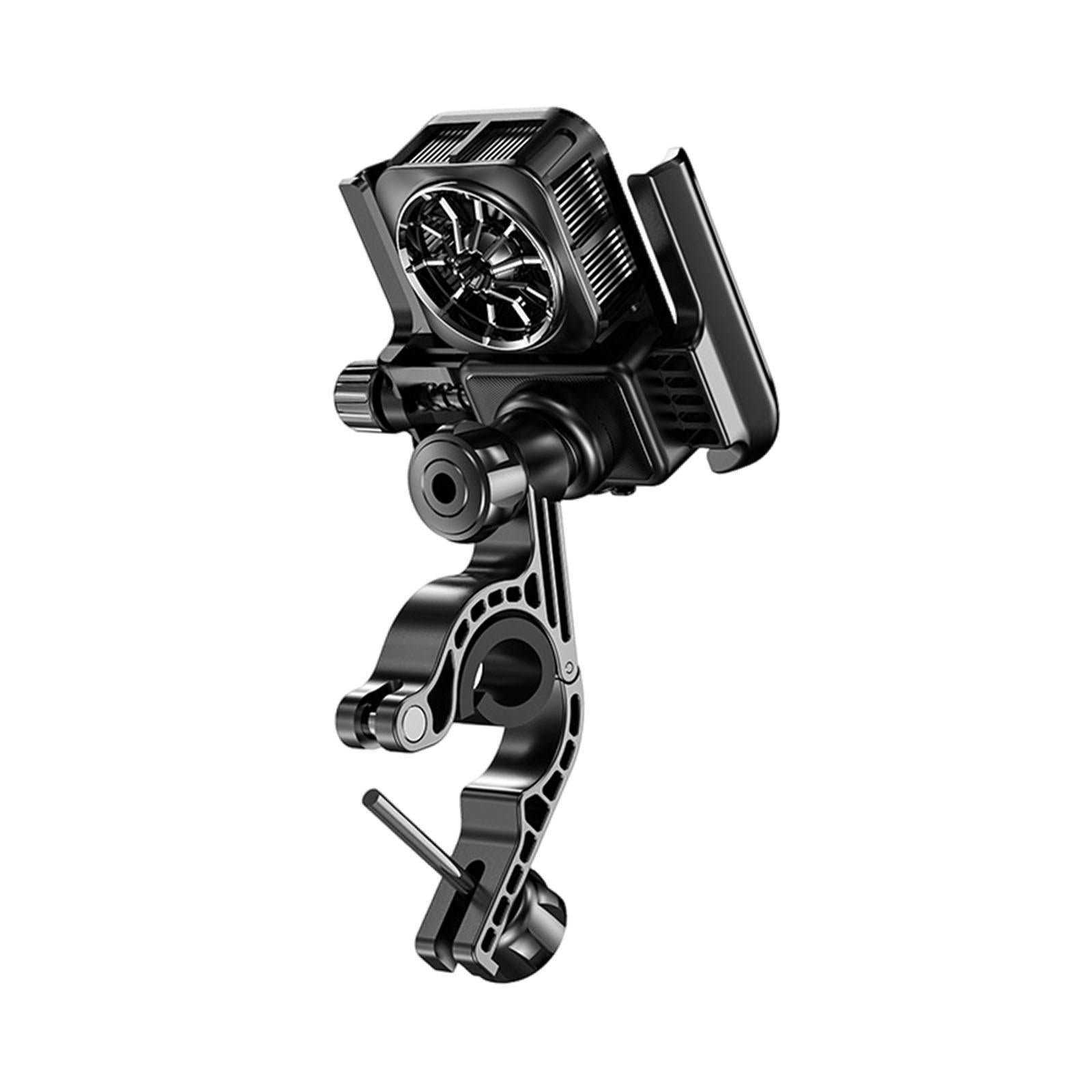 Motorcycle Bike Phone Cooler Holder Stable Mobile Phone Cooling Fan GW06 12