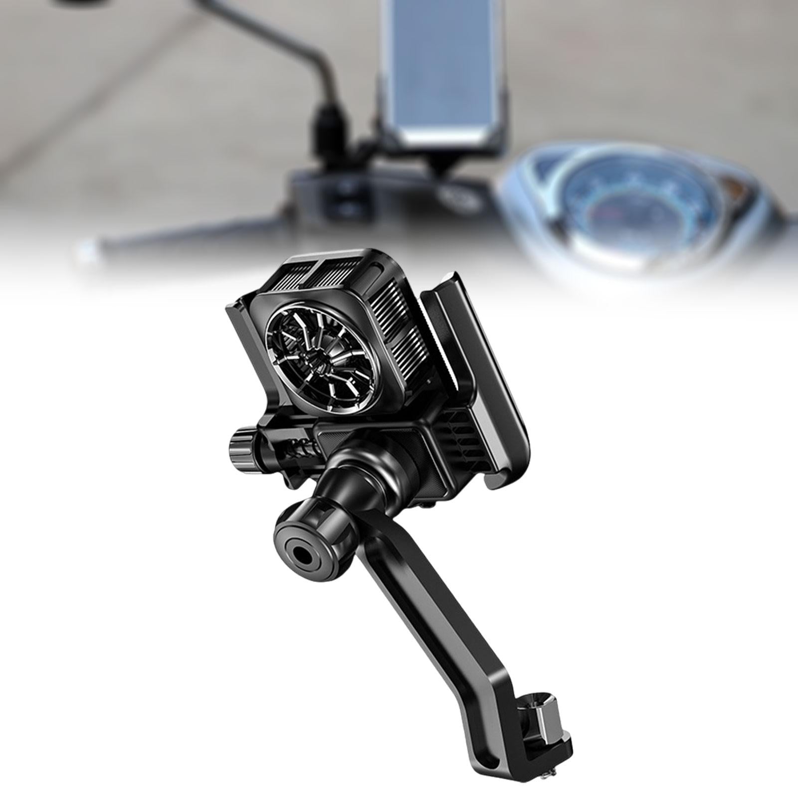 Motorcycle Bike Phone Cooler Holder Stable Mobile Phone Cooling Fan GW06 13