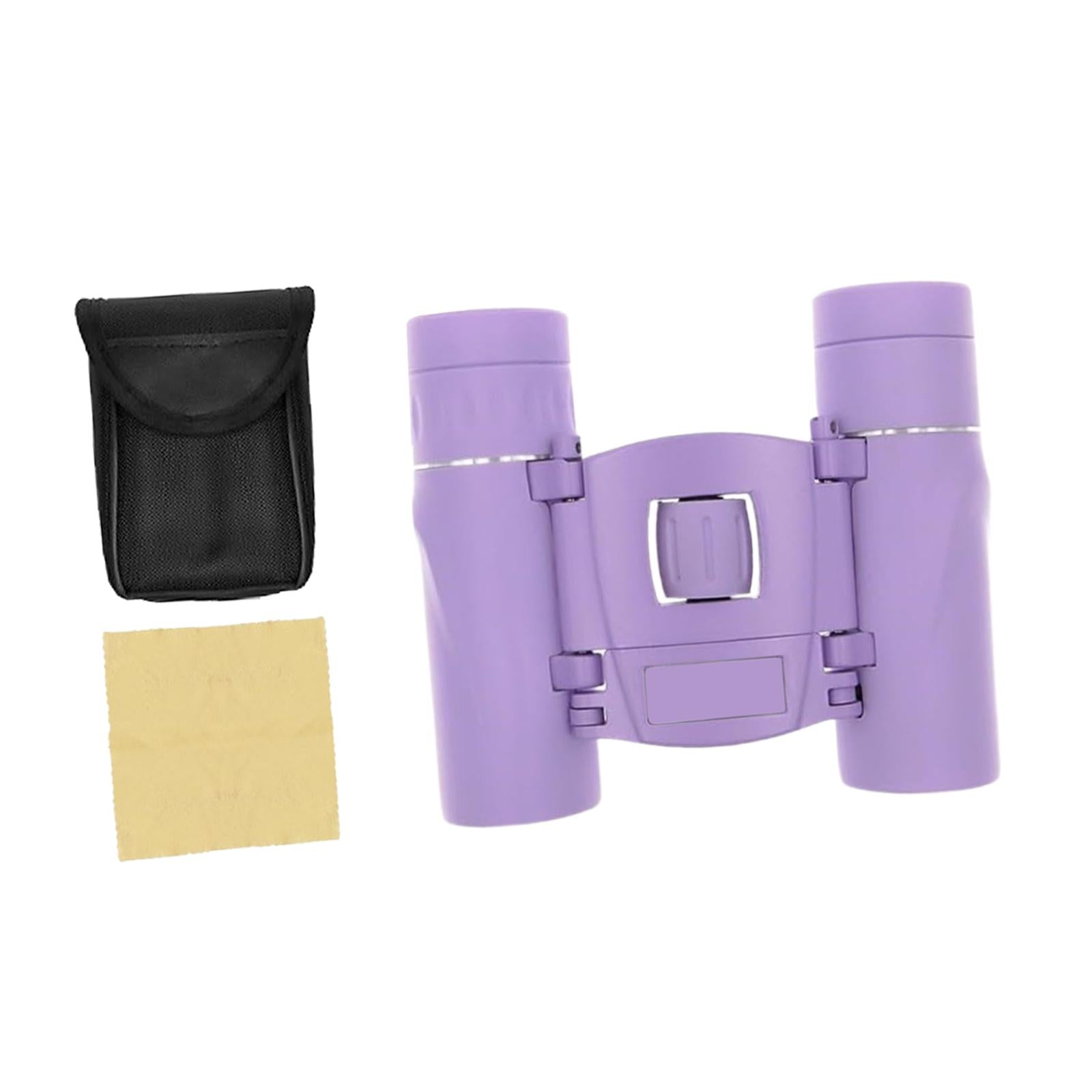 Mini Binoculars Compact Small Telescope for Bird Watching Concerts Traveling Purple