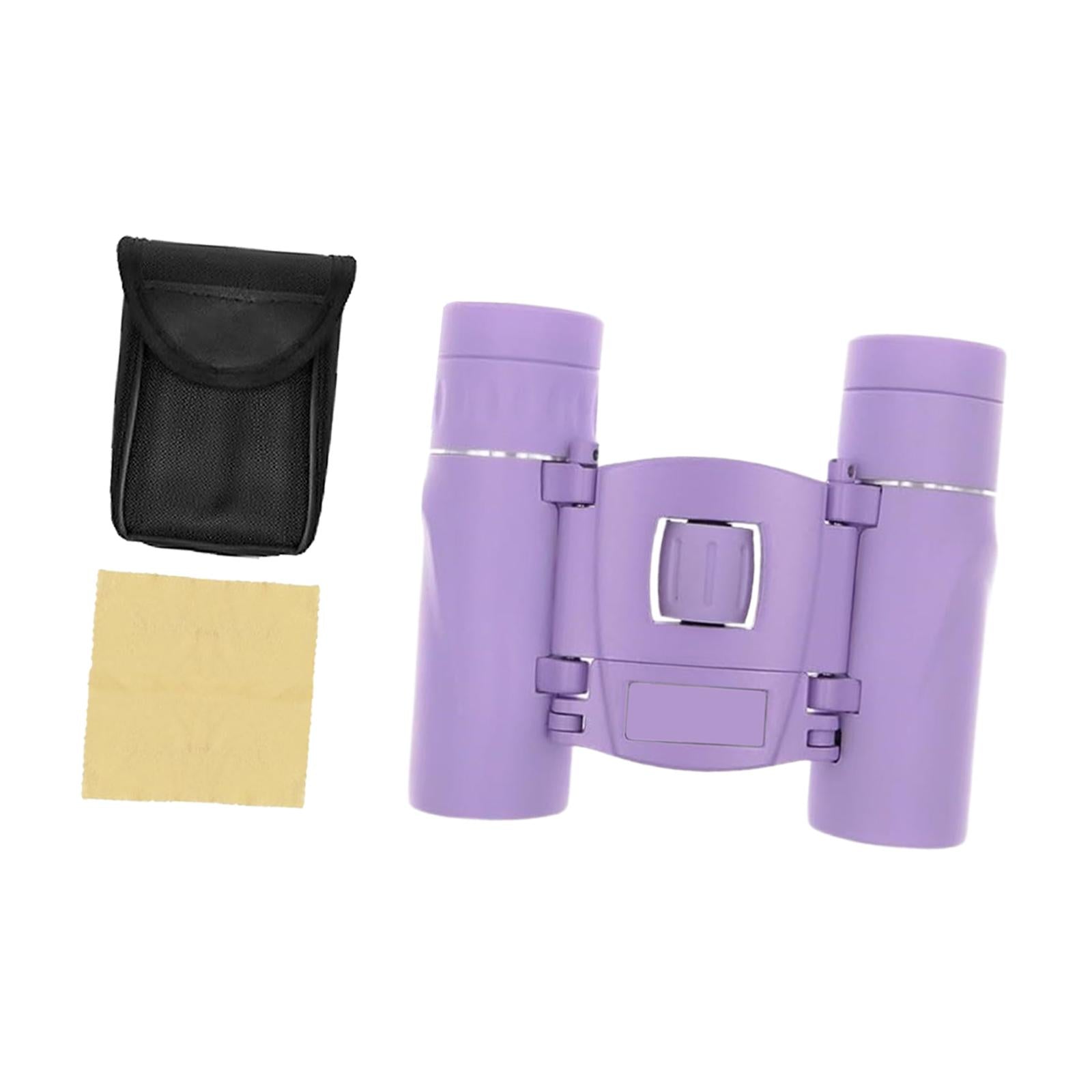 Mini Binoculars Compact Small Telescope for Bird Watching Concerts Traveling Purple