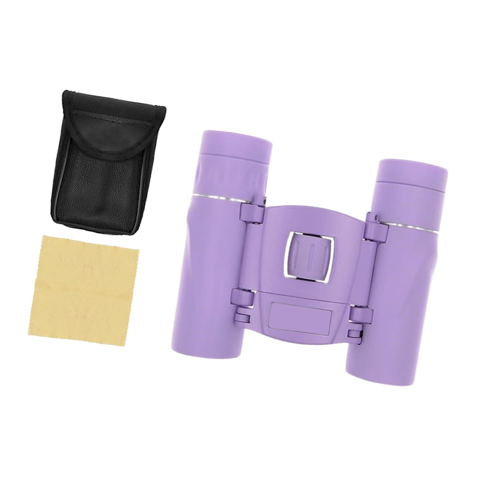 Mini Binoculars Compact Small Telescope for Bird Watching Concerts Traveling Purple