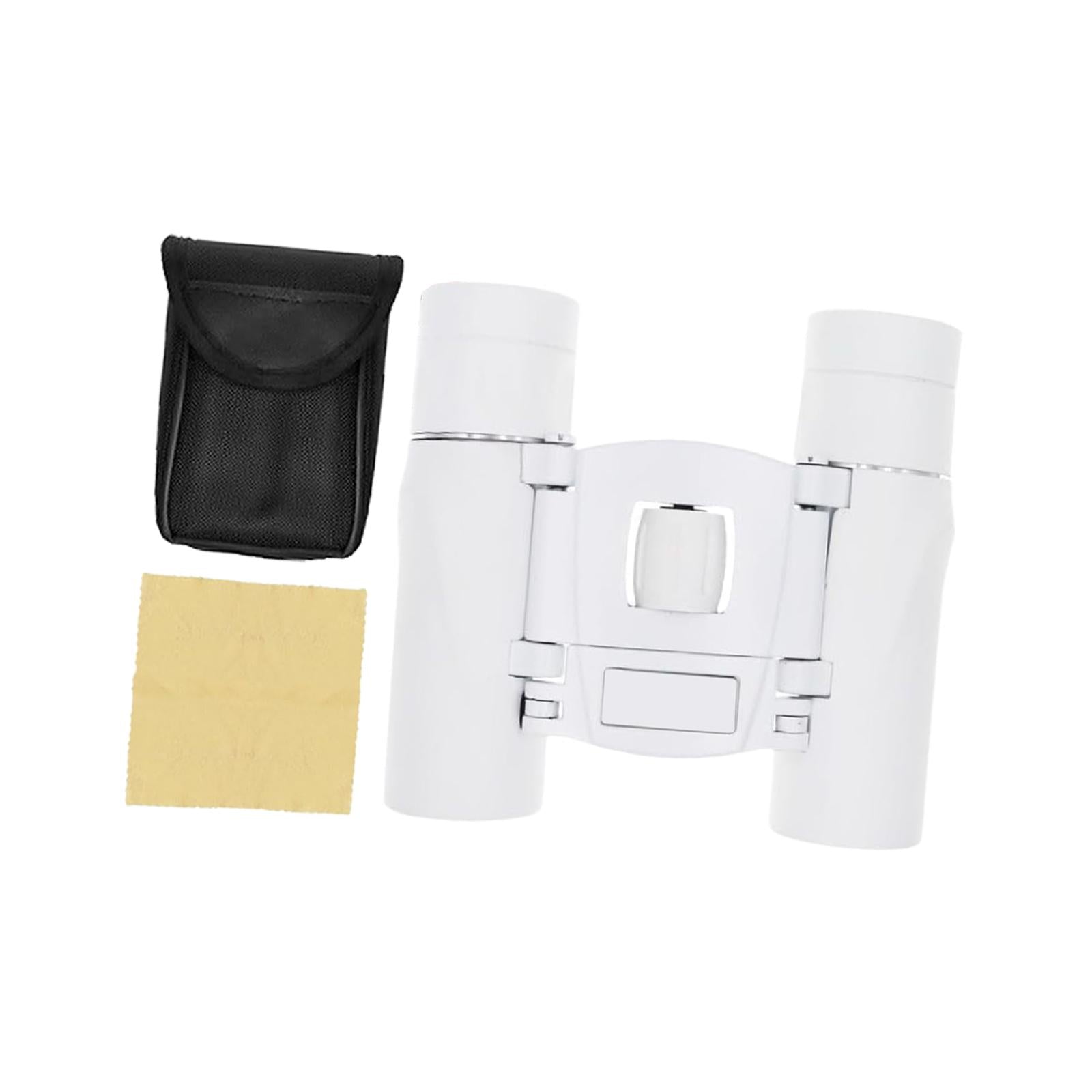 Mini Binoculars Compact Small Telescope for Bird Watching Concerts Traveling White