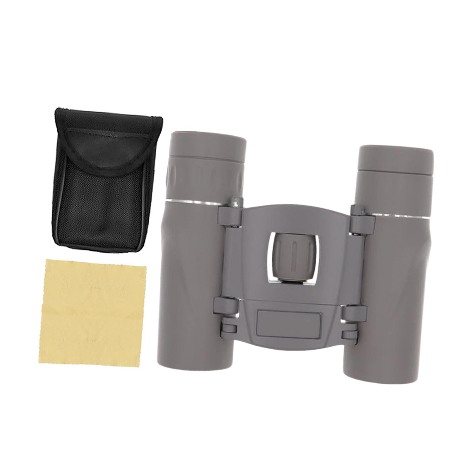 Mini Binoculars Compact Small Telescope for Bird Watching Concerts Traveling Grey