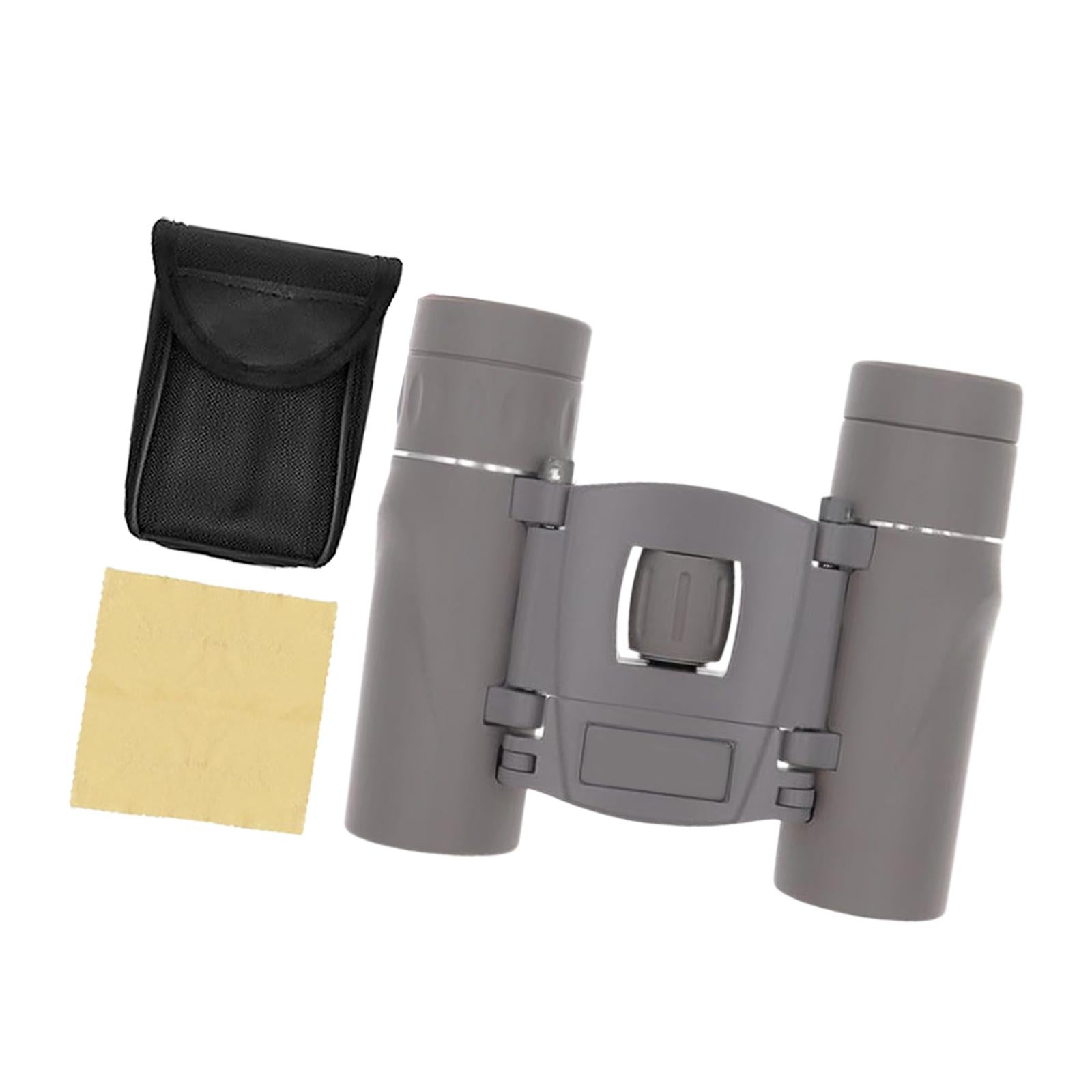 Mini Binoculars Compact Small Telescope for Bird Watching Concerts Traveling Grey