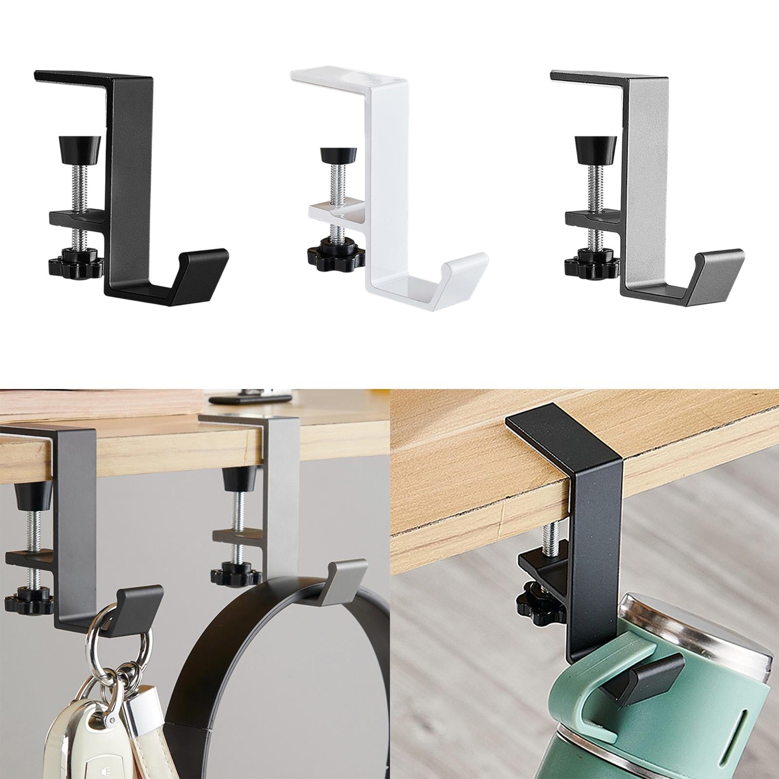 Schoolbag Hanger Stand for Table Backpack Hanger for School Students Clothes Black