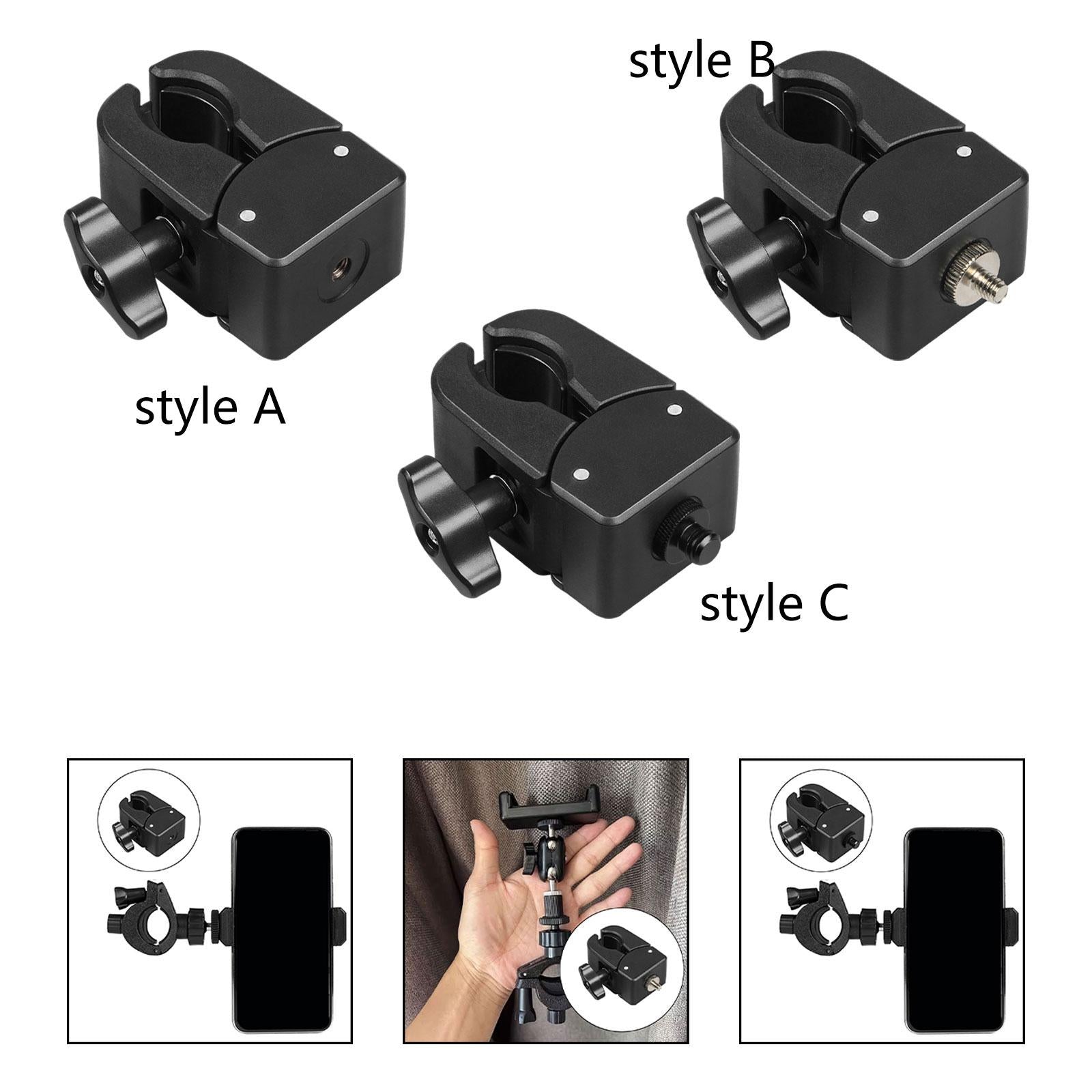 C Clamp Base Stand Mounting Accessory 1.5-4.5 cm Adjustable Thick Desk Clamp Style A