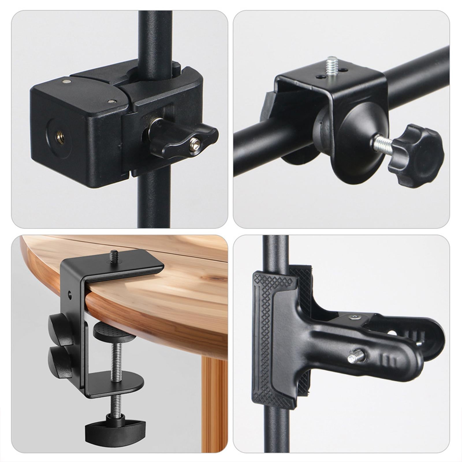 Adjustable Work Surface Mounting Bracket Desk Clamp for Shelves Cameras Desk