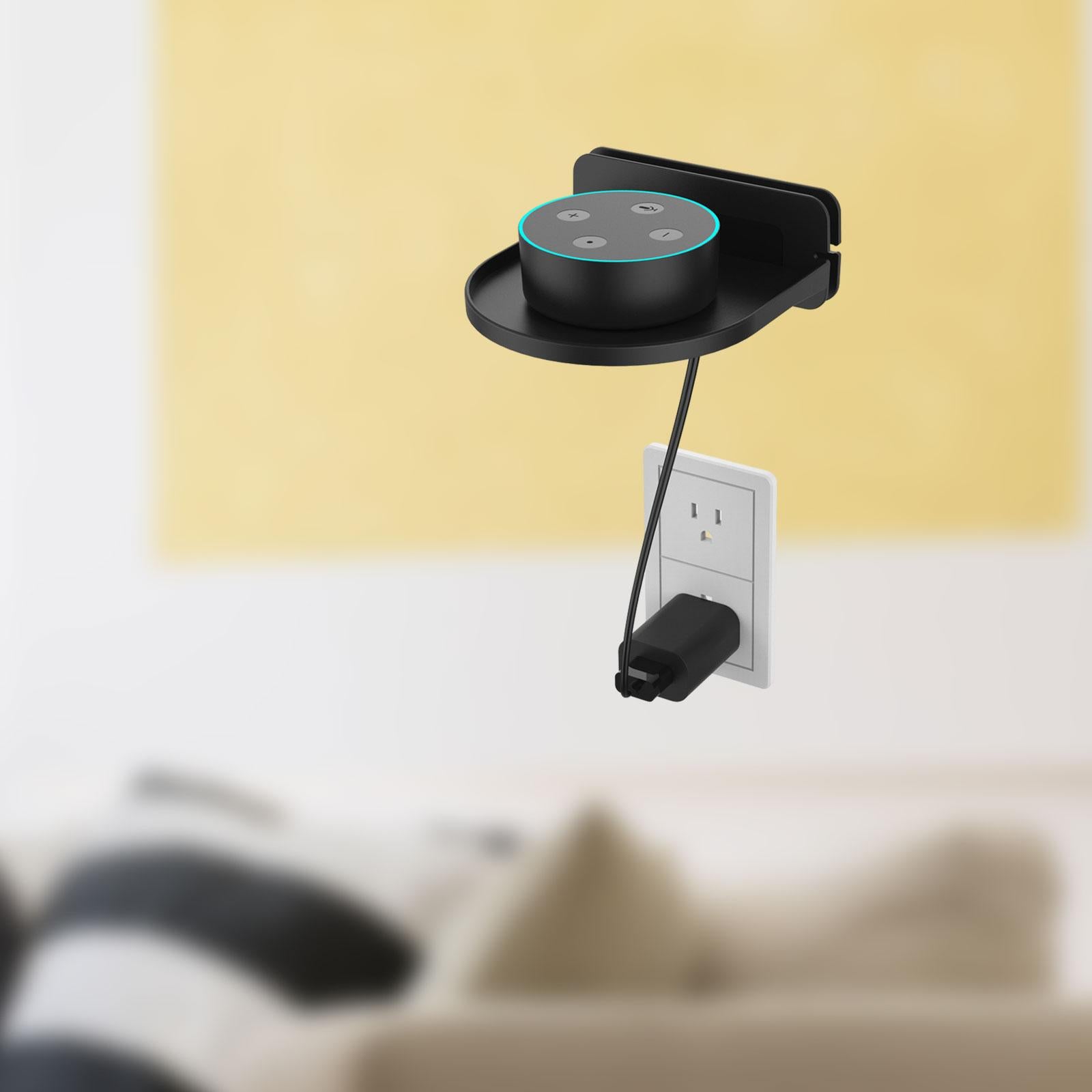 Wall Mount Speaker Holder Stable Universal Decoration Router Wall Mount black