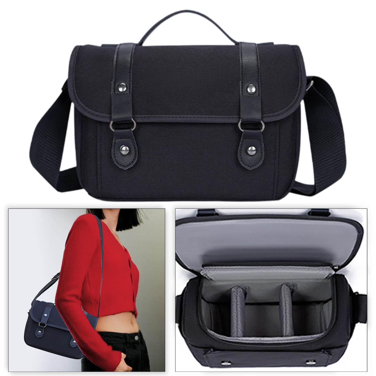 Digital Camera Bag Protection Water Resistant Lightweight Camera Travel Case Black