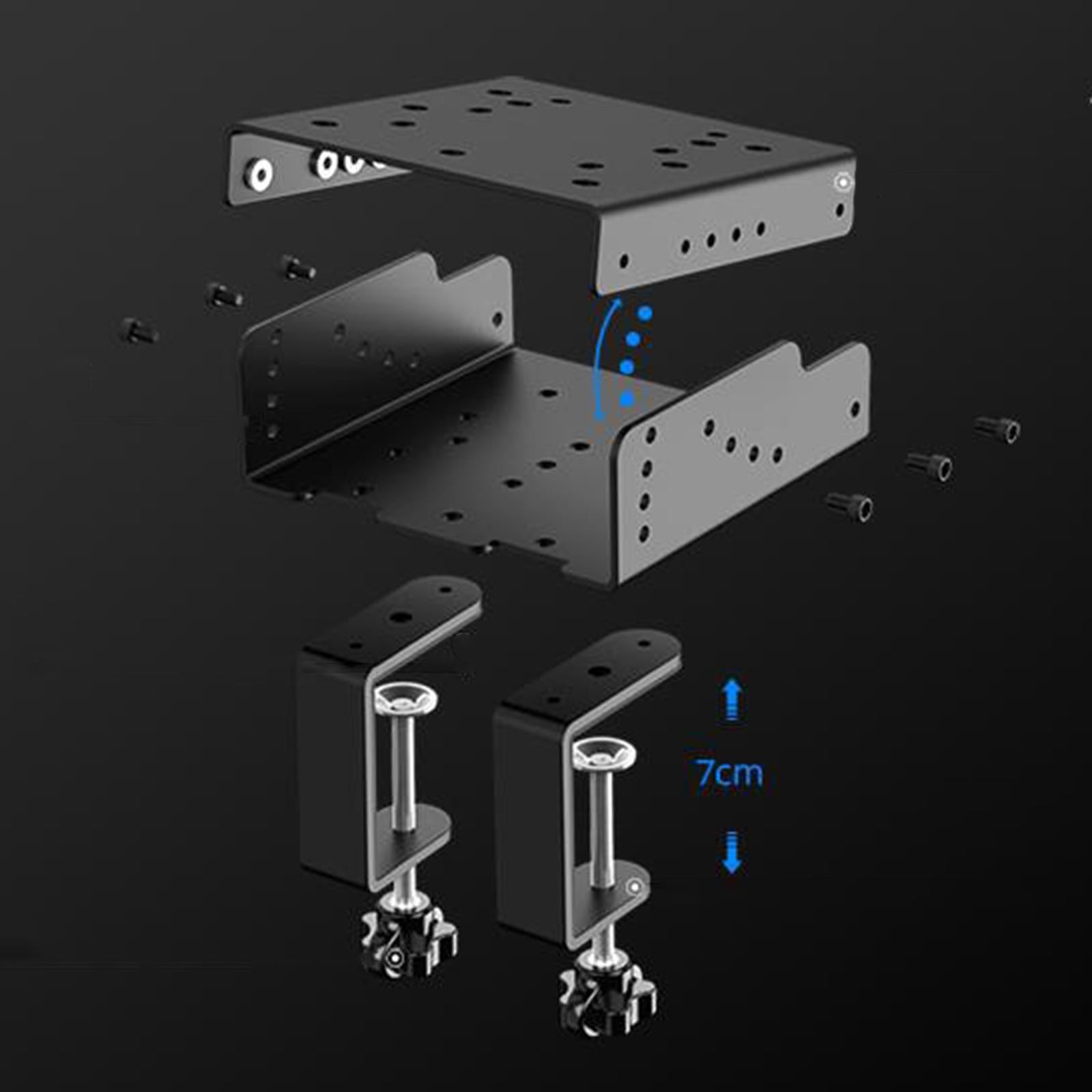 Gaming Race Wheel Desk Bracket Sturdy Stable Gaming Accessories Desk Mount