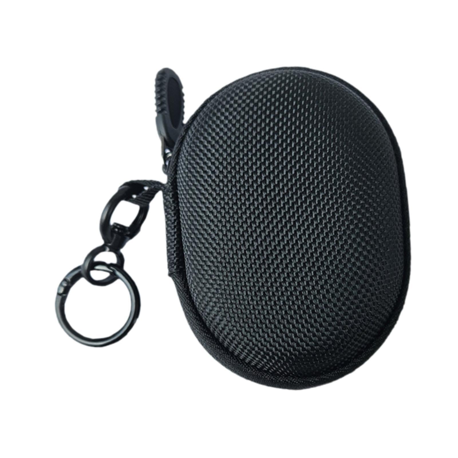 Earphone Carrying Case Portable with Rotating Hanging Buckle Earphone Holder