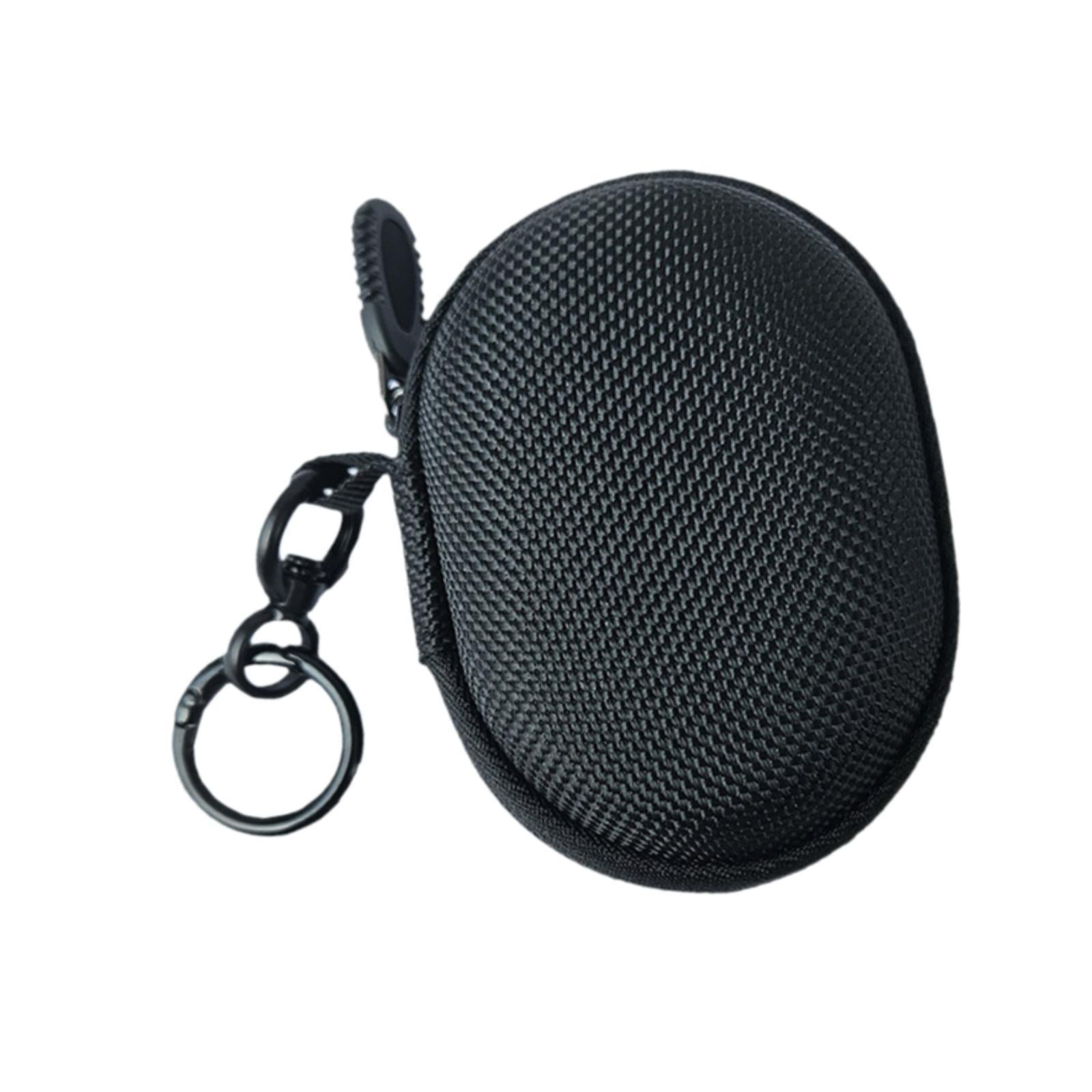 Earphone Carrying Case Portable with Rotating Hanging Buckle Earphone Holder