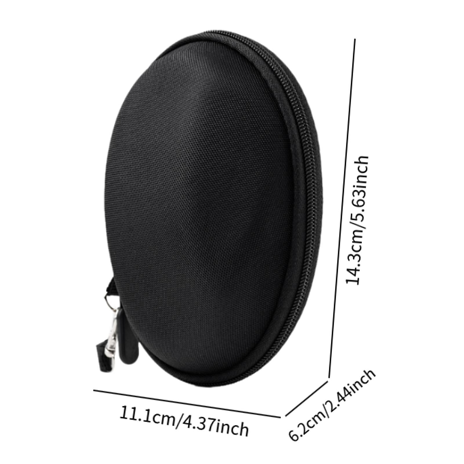 Mouse Case Wear Resistant Pouch Mini Black Carrying Case for Travel Carrying 14.3cmx11.1cmx6.2cm
