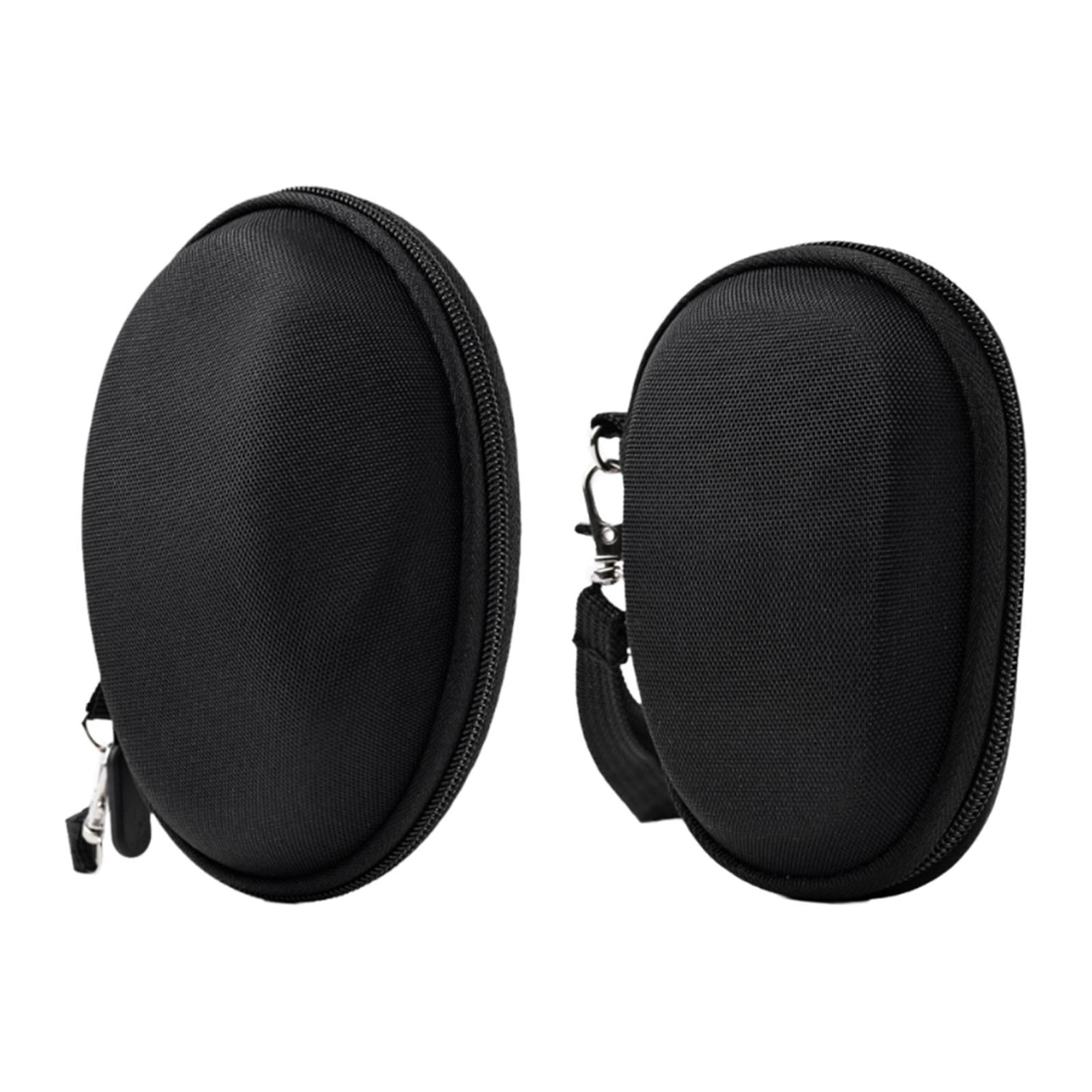 Mouse Case Wear Resistant Pouch Mini Black Carrying Case for Travel Carrying 14.3cmx11.1cmx6.2cm