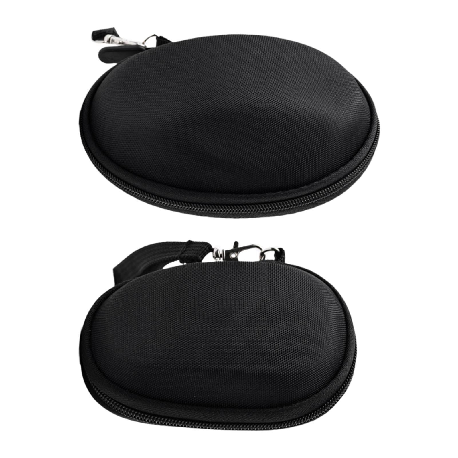 Mouse Case Wear Resistant Pouch Mini Black Carrying Case for Travel Carrying 14.3cmx11.1cmx6.2cm