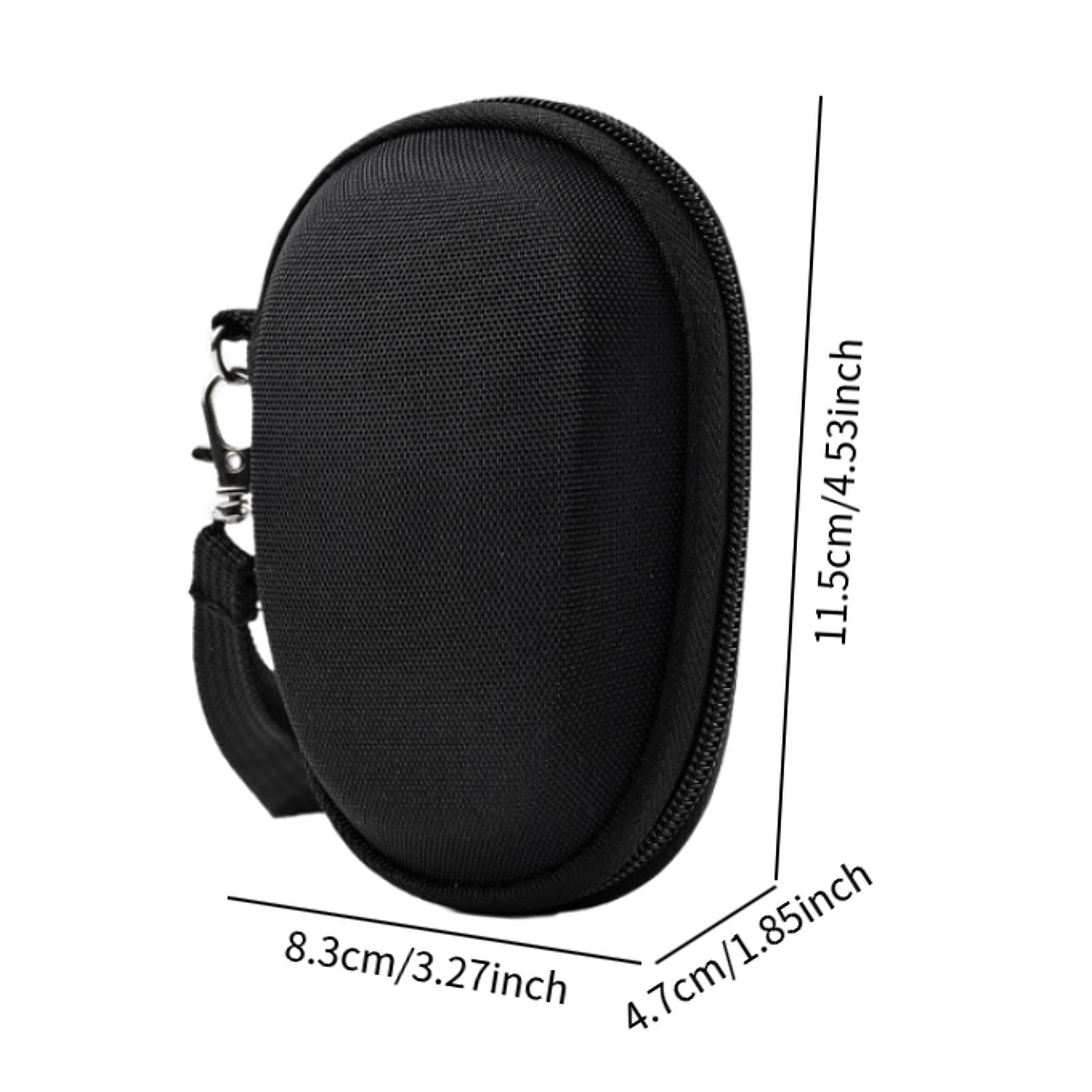Mouse Case Wear Resistant Pouch Mini Black Carrying Case for Travel Carrying 11.5cmx8.3cmx4.7cm