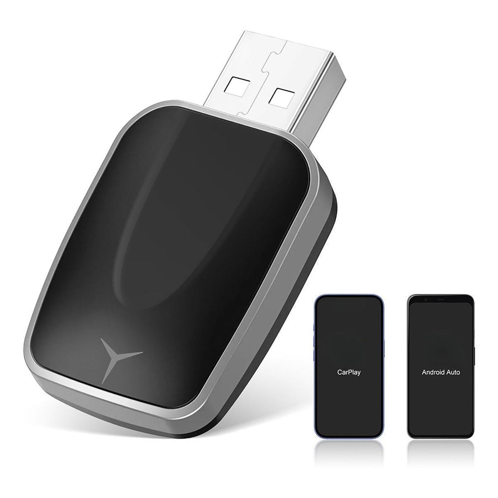 Mini Auto Wireless Adapter Car Interconnection Box Accessory Multifunctional silver