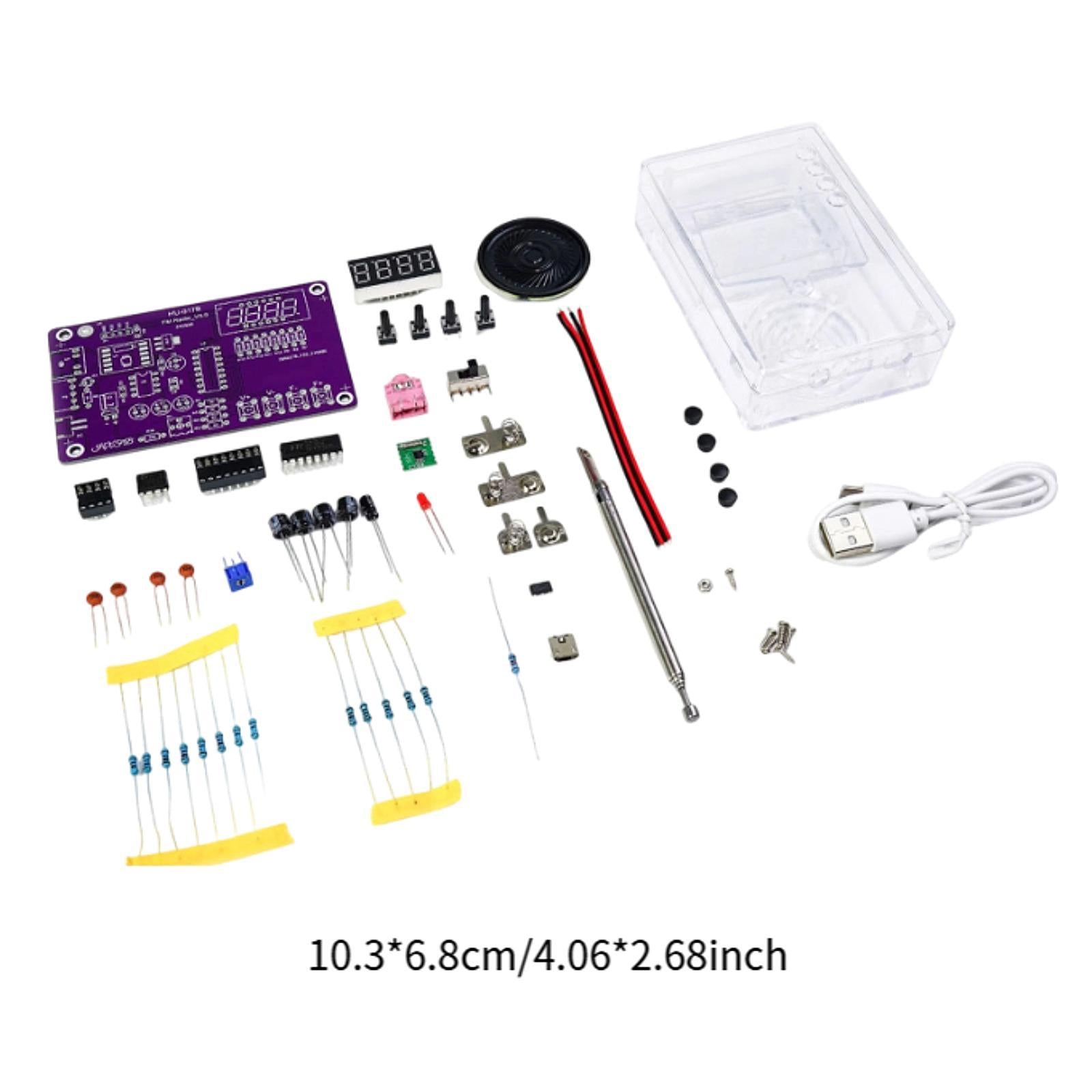 FM Radio Kit Creative Stem Education DIY School Project for Beginners Adults With Shell