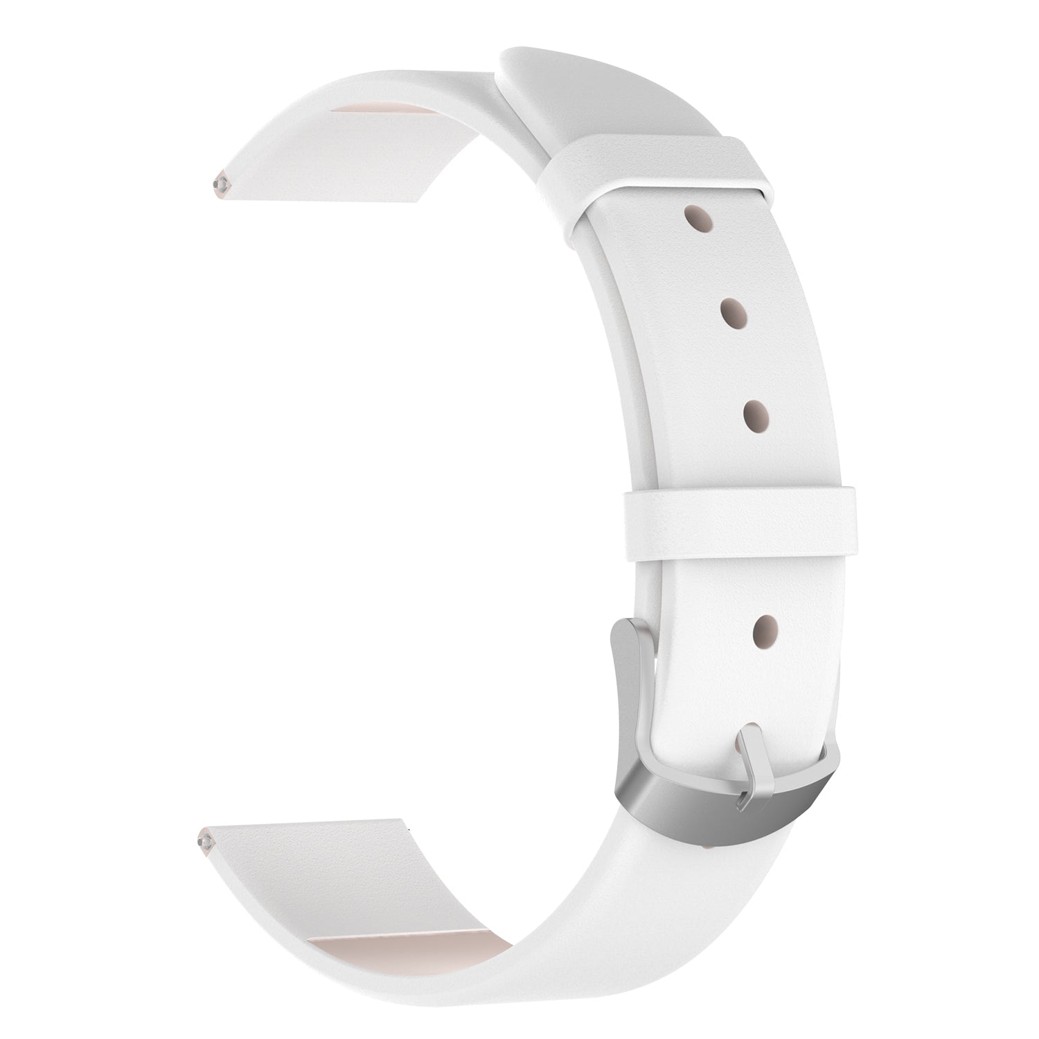 For Garmin Lily 2 Leather Watch Strap Adjustable Watch Band Replacement - White