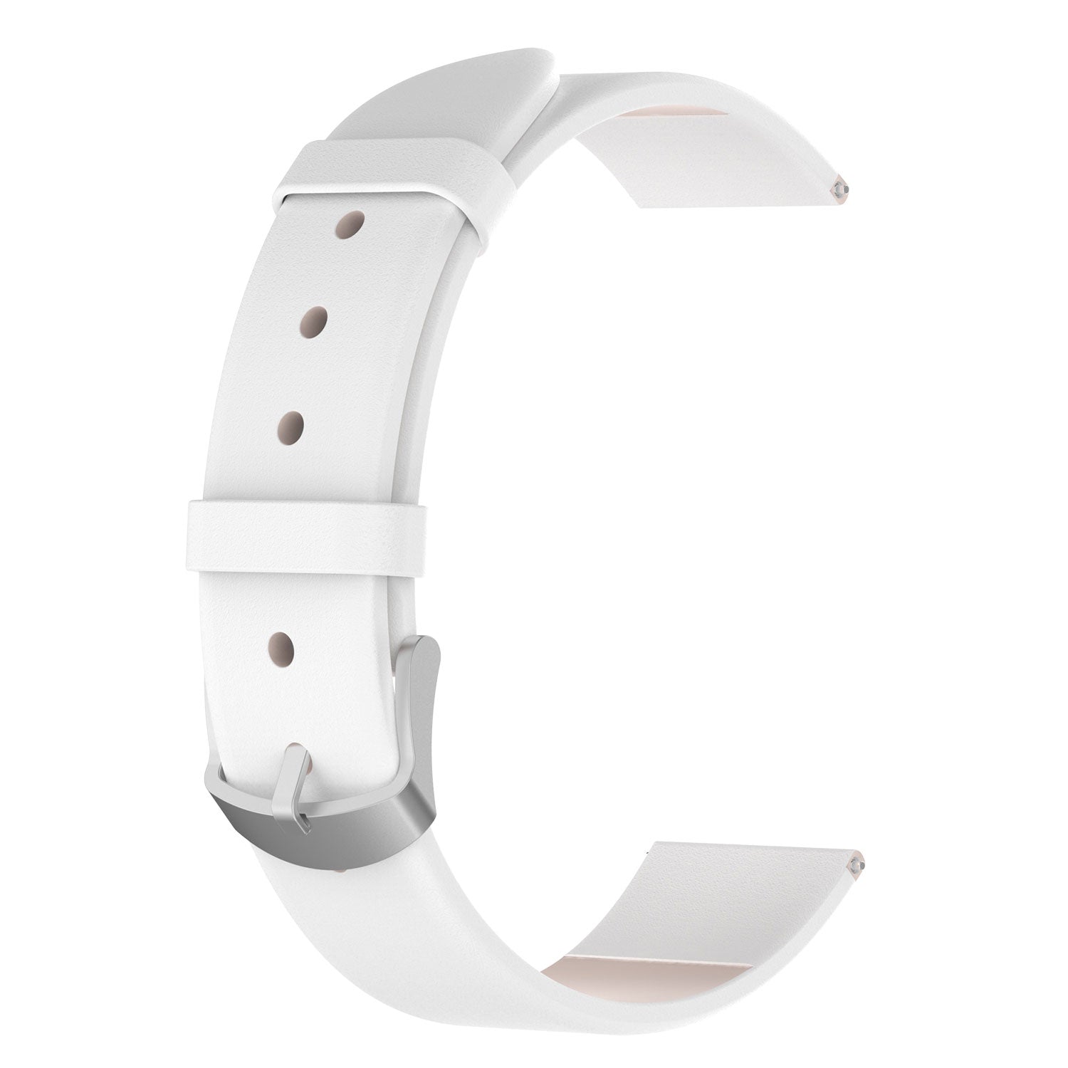 For Garmin Lily 2 Leather Watch Strap Adjustable Watch Band Replacement - White