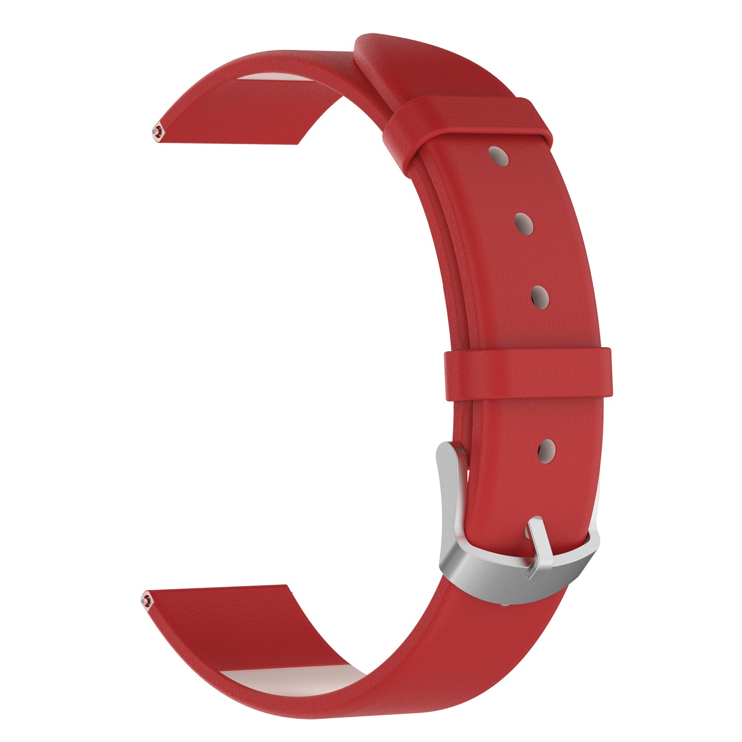 For Garmin Lily 2 Leather Watch Strap Adjustable Watch Band Replacement - Red