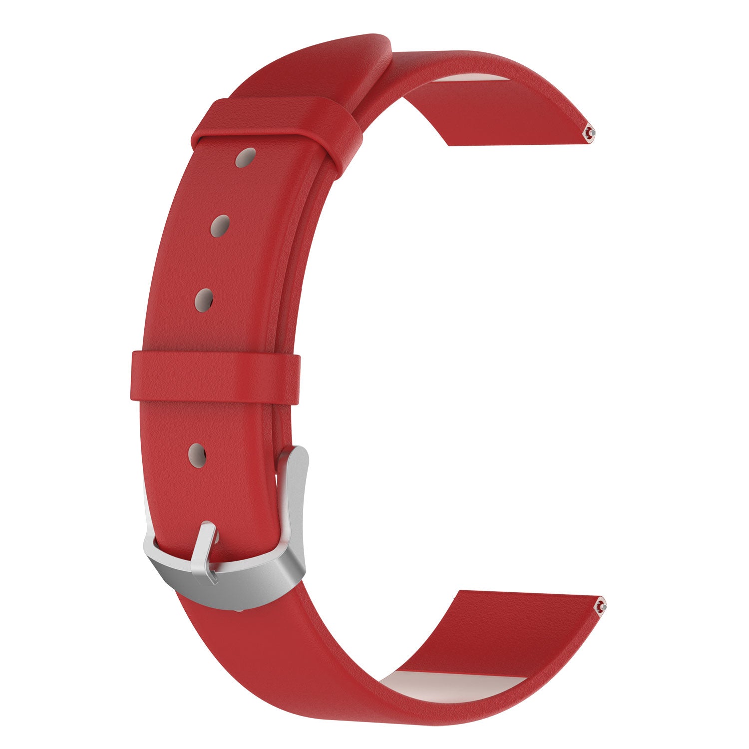 For Garmin Lily 2 Leather Watch Strap Adjustable Watch Band Replacement - Red