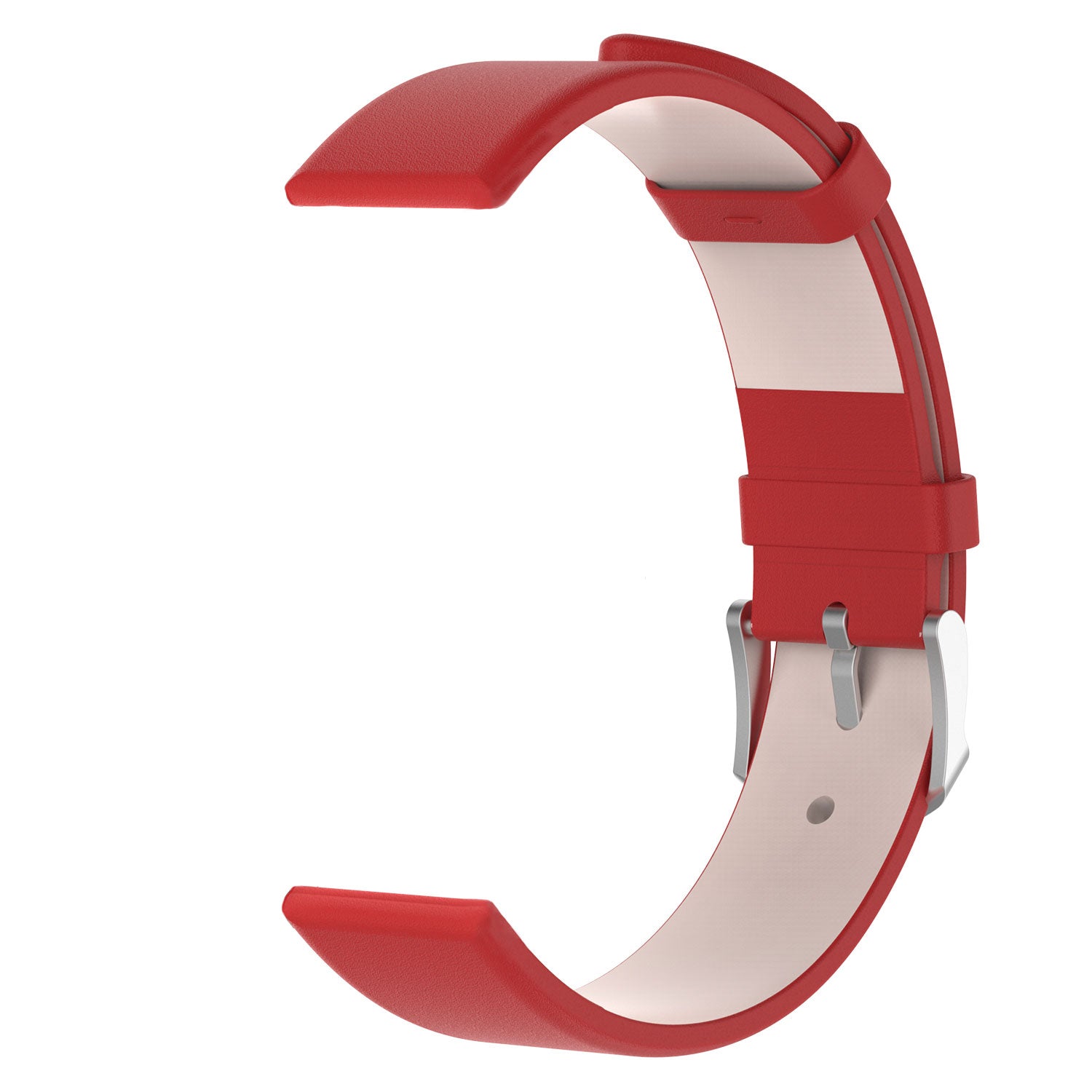 For Garmin Lily 2 Leather Watch Strap Adjustable Watch Band Replacement - Red