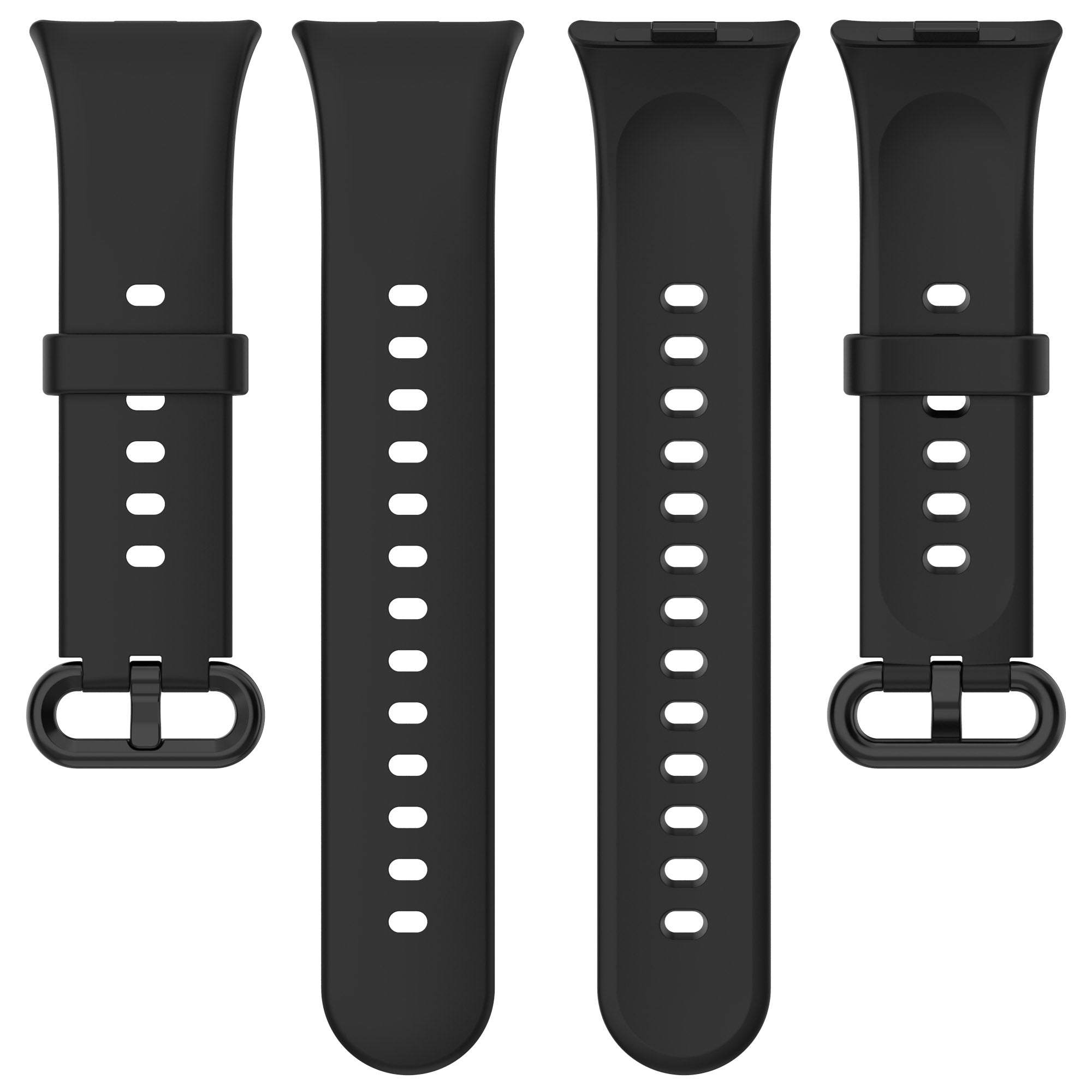 Wrist Band for Xiaomi Redmi Watch 4 Soft Silicone Smartwatch Bracelet Strap - Black